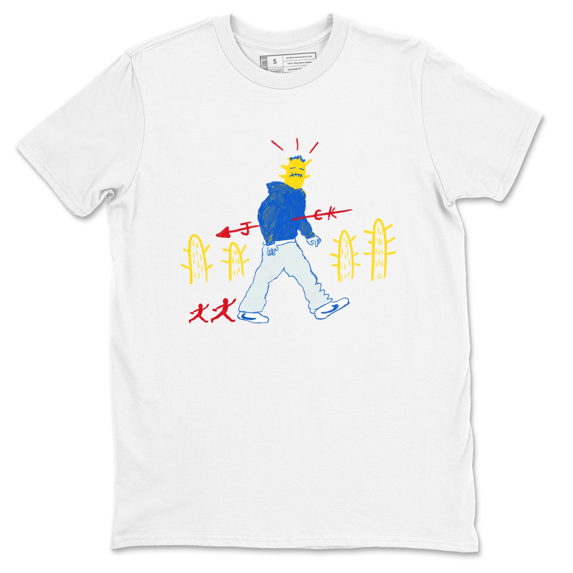 Air Jordan 1 Low x Travis Scott x Canary shirt to match jordans Cactus Man sneaker tees AJ1 Travis Scott Canary Streetwear Brand Drip Gear Zone unisex cotton White 2 crew neck shirt