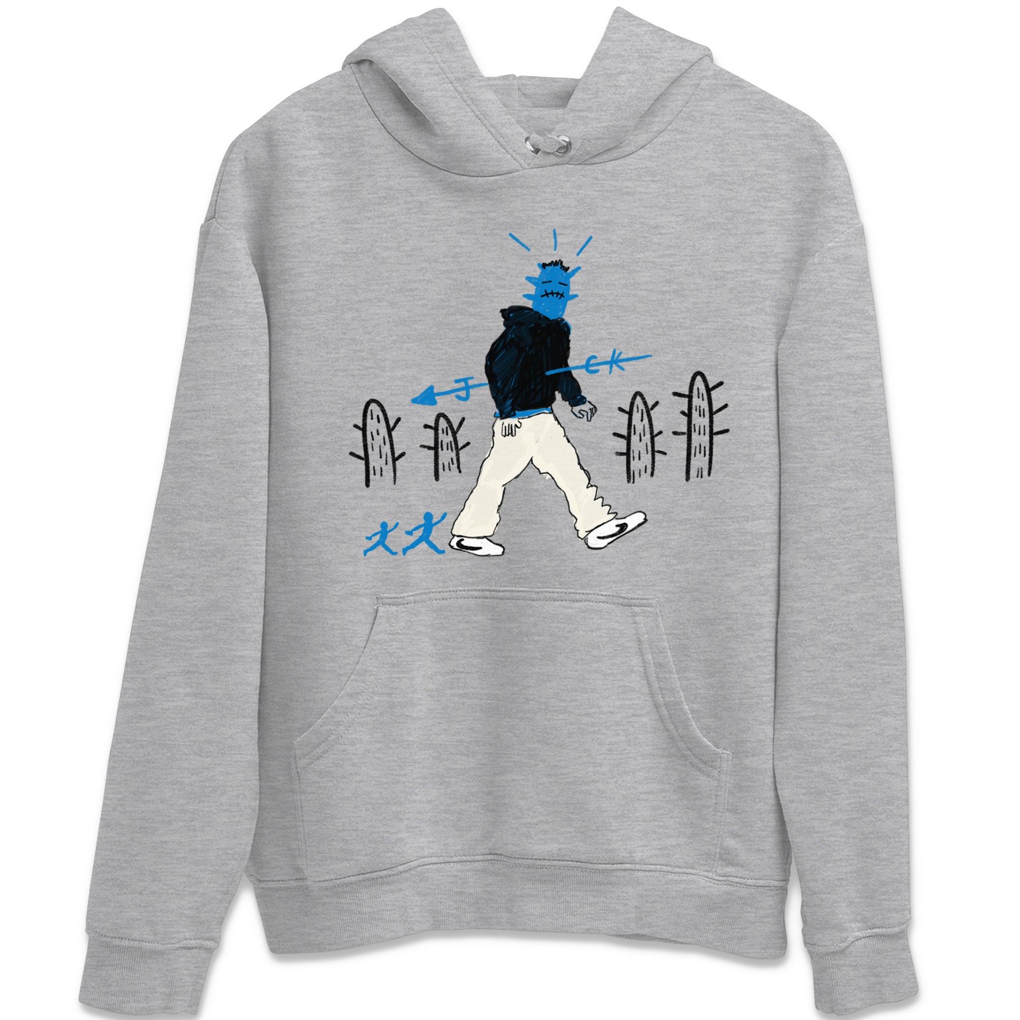 Air Jordan 1 x Travis Scott x Fragment shirt to match jordans Cactus Man sneaker tees 1s Travis Scott Fragment Streetwear Brand Drip Gear Zone unisex cotton Heather Grey 2 crew neck shirt