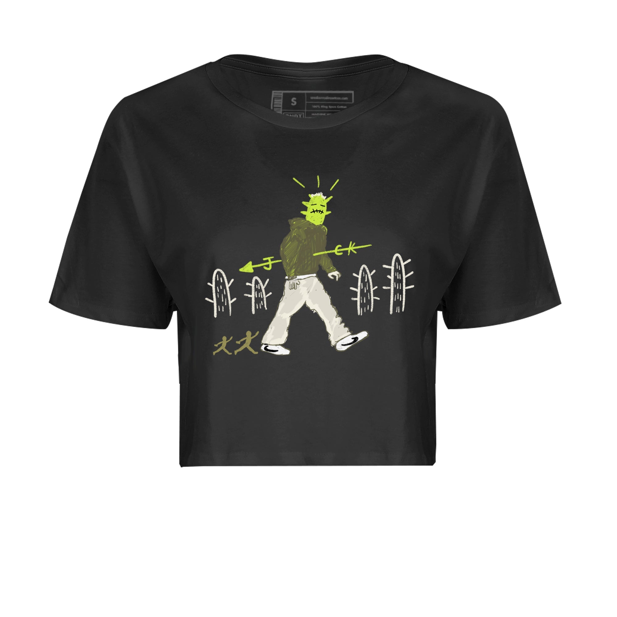Air Jordan 1 Travis Scott Golf Olive shirt to match jordans Cactus Man sneaker tees Air Jordan 1 Travis Scott Golf Streetwear Brand Streetwear Brand Drip Gear Zone Black 2 crop length shirt