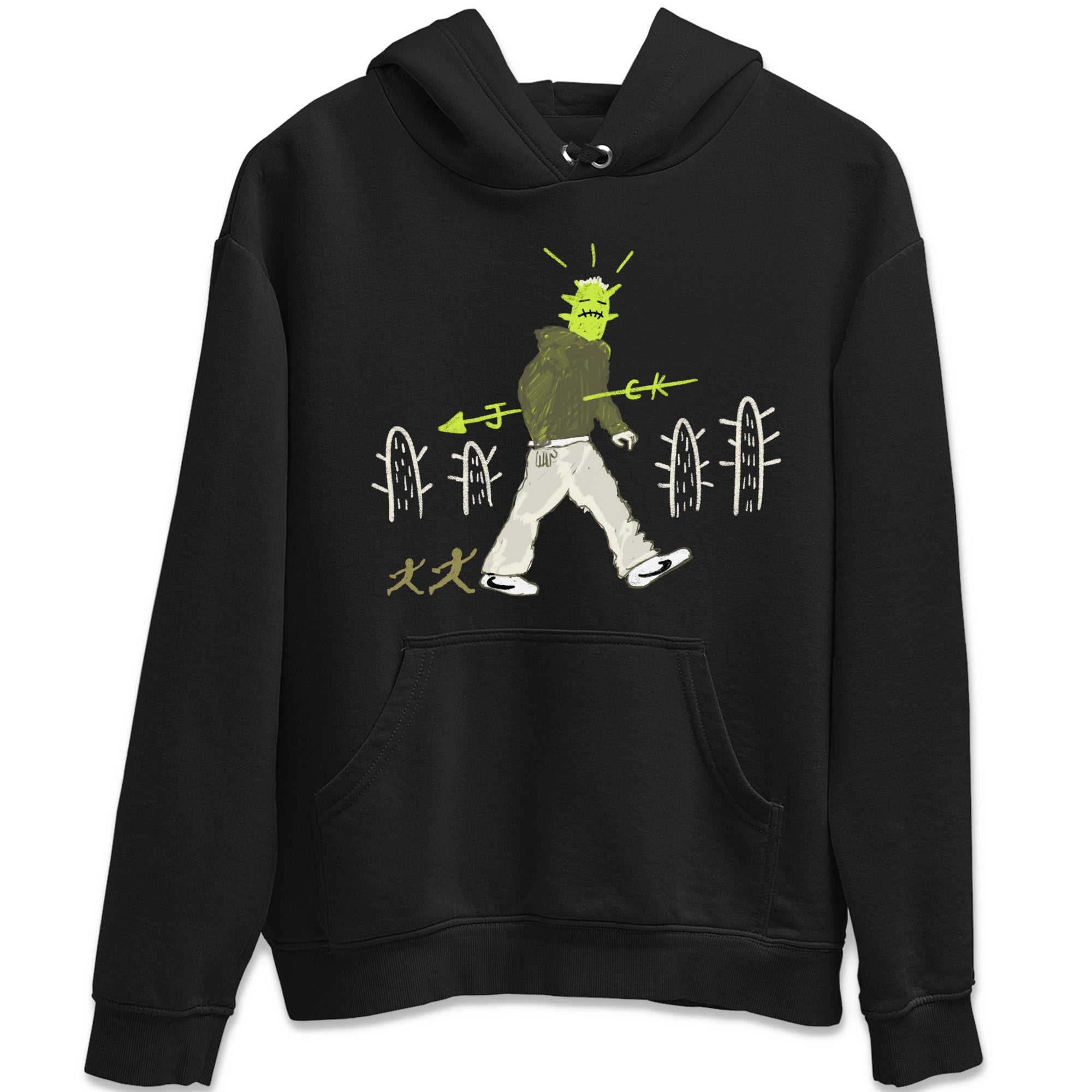 Air Jordan 1 Travis Scott Golf Olive shirt to match jordans Cactus Man sneaker tees 1s Travis Scott Golf Olive Streetwear Brand Drip Gear Zone unisex cotton Black 2 crew neck shirt