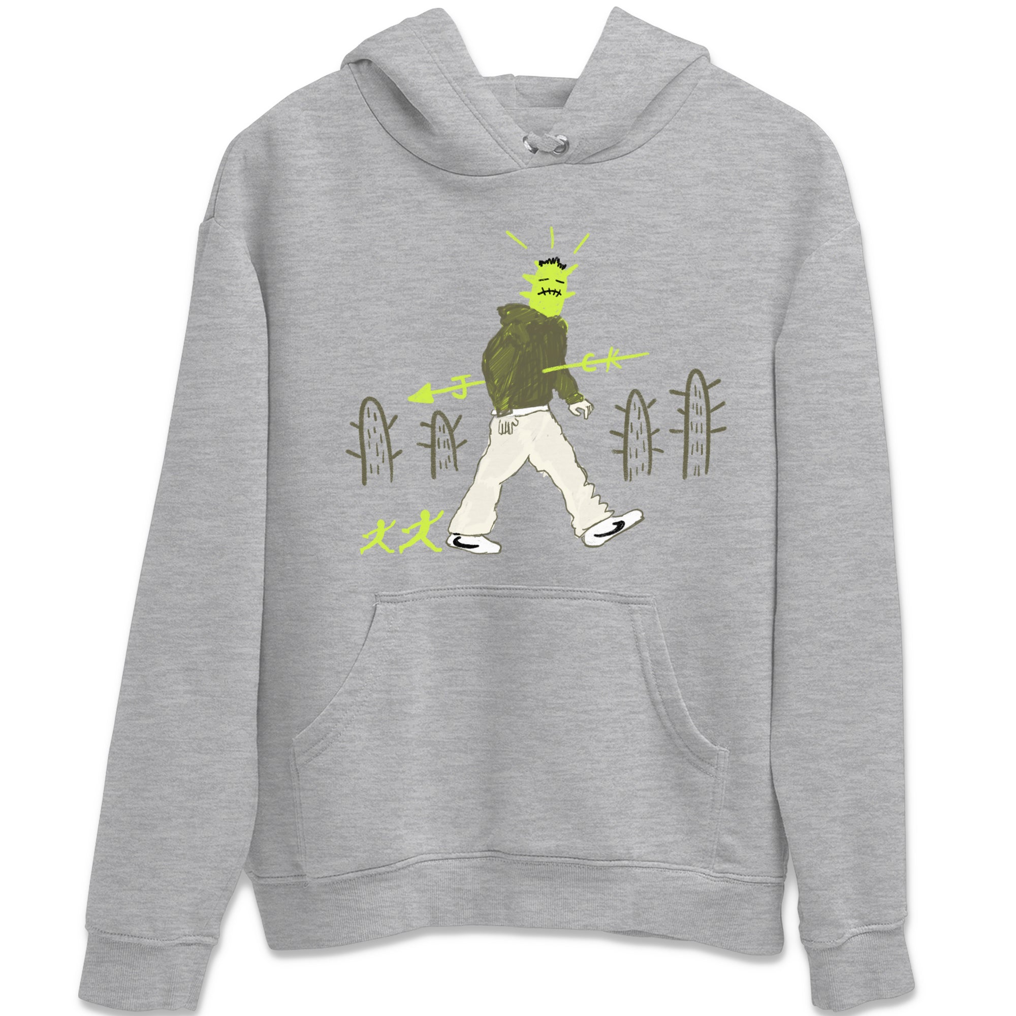 Air Jordan 1 Travis Scott Golf Olive shirt to match jordans Cactus Man sneaker tees 1s Travis Scott Golf Olive Streetwear Brand Drip Gear Zone unisex cotton Heather Grey 2 crew neck shirt