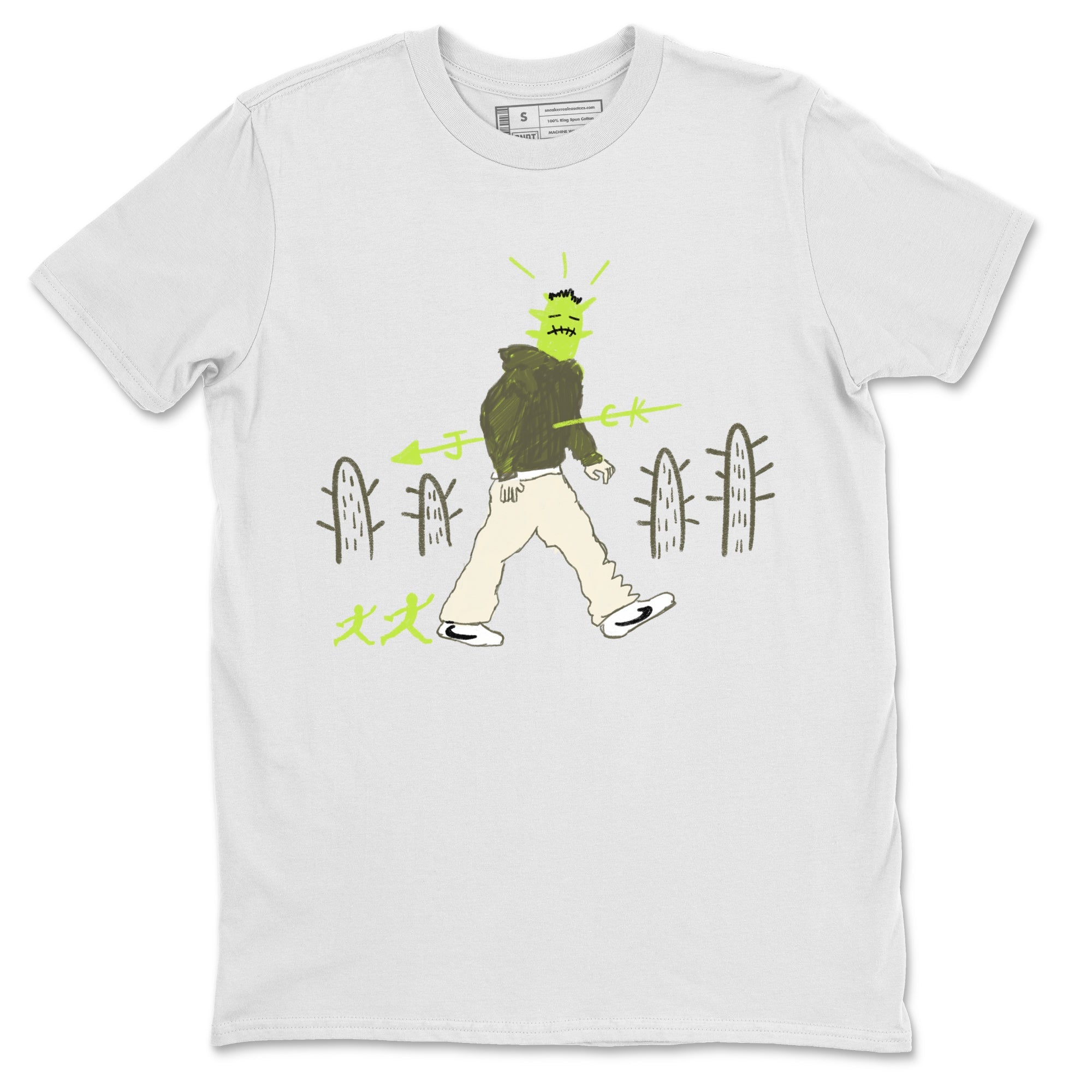 Air Jordan 1 Travis Scott Golf Olive shirt to match jordans Cactus Man sneaker tees 1s Travis Scott Golf Olive Streetwear Brand Drip Gear Zone unisex cotton White 2 crew neck shirt