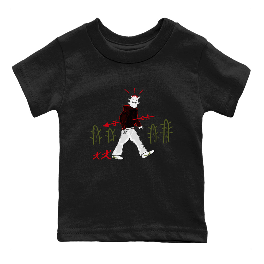 Air Jordan 1 Travis Scott Olive shirt to match jordans Cactus Man sneaker tees Air Jordan 1 Travis Scott Olive Drip Gear Zone baby toddler Black 2 cotton Shirt