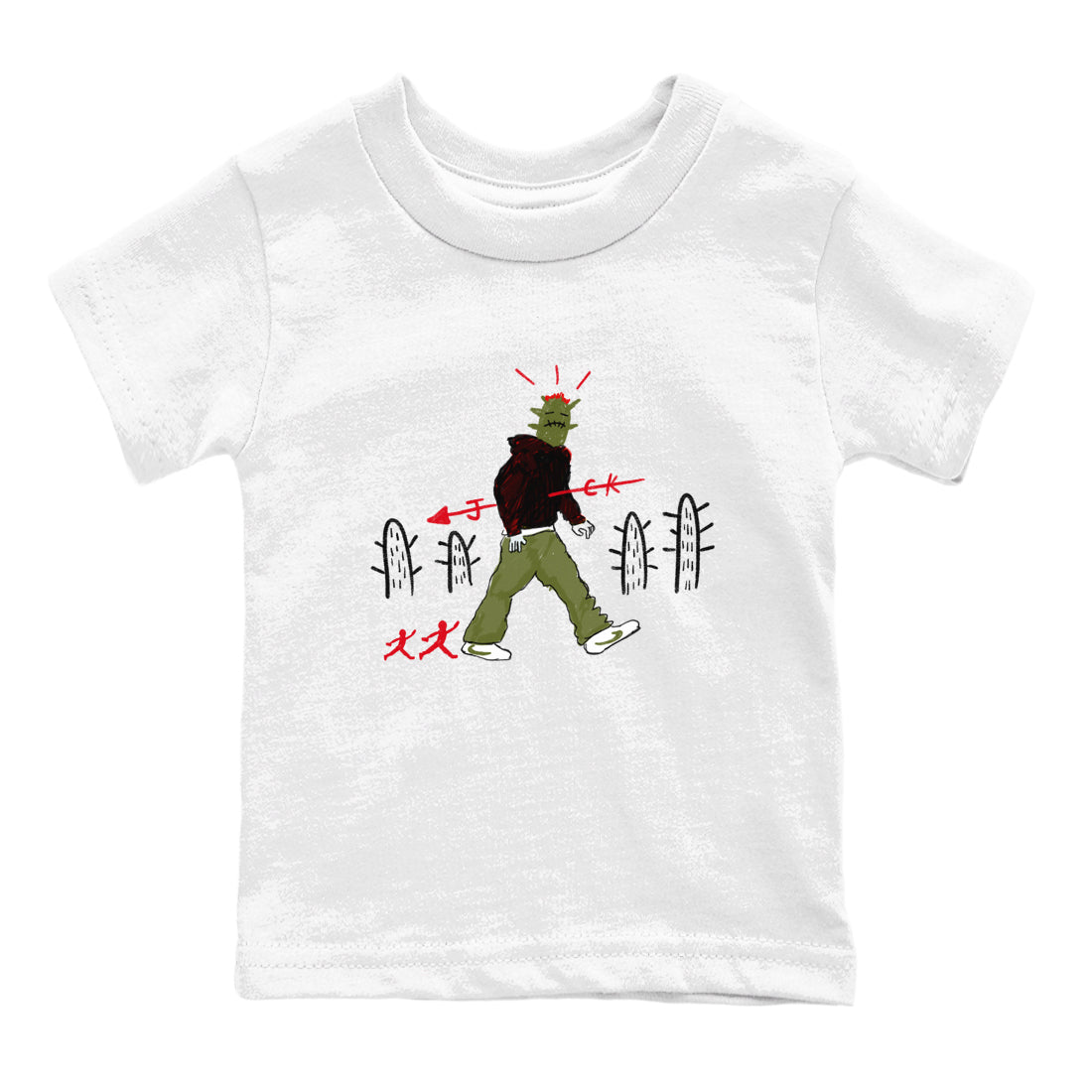 Air Jordan 1 Travis Scott Olive shirt to match jordans Cactus Man sneaker tees Air Jordan 1 Travis Scott Olive Drip Gear Zone baby toddler White 2 cotton Shirt