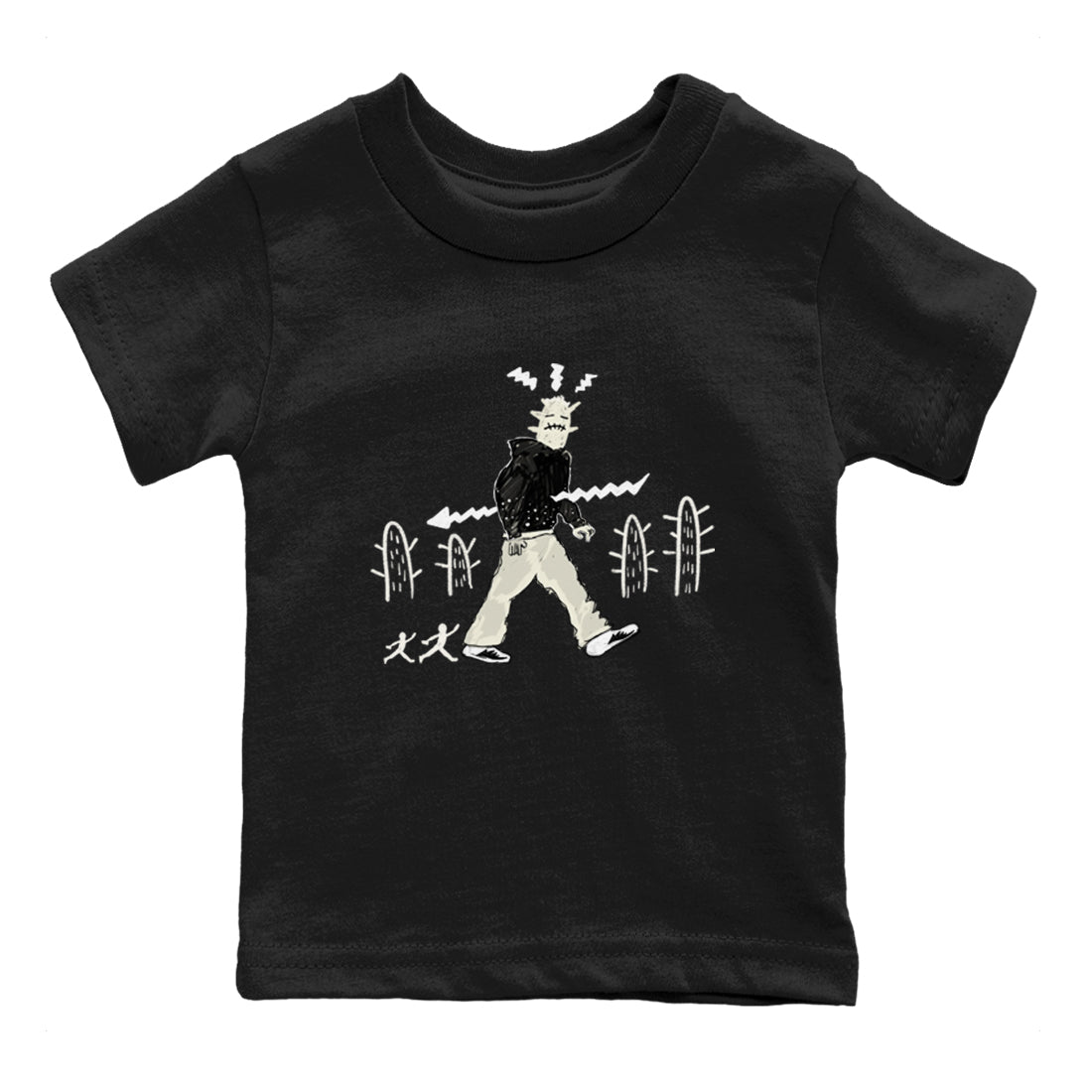 AJ5 Sail shirt to match jordans Cactus Man sneaker tees Air Jordan 5 Sail Drip Gear Zone baby toddler Black 2 cotton Shirt