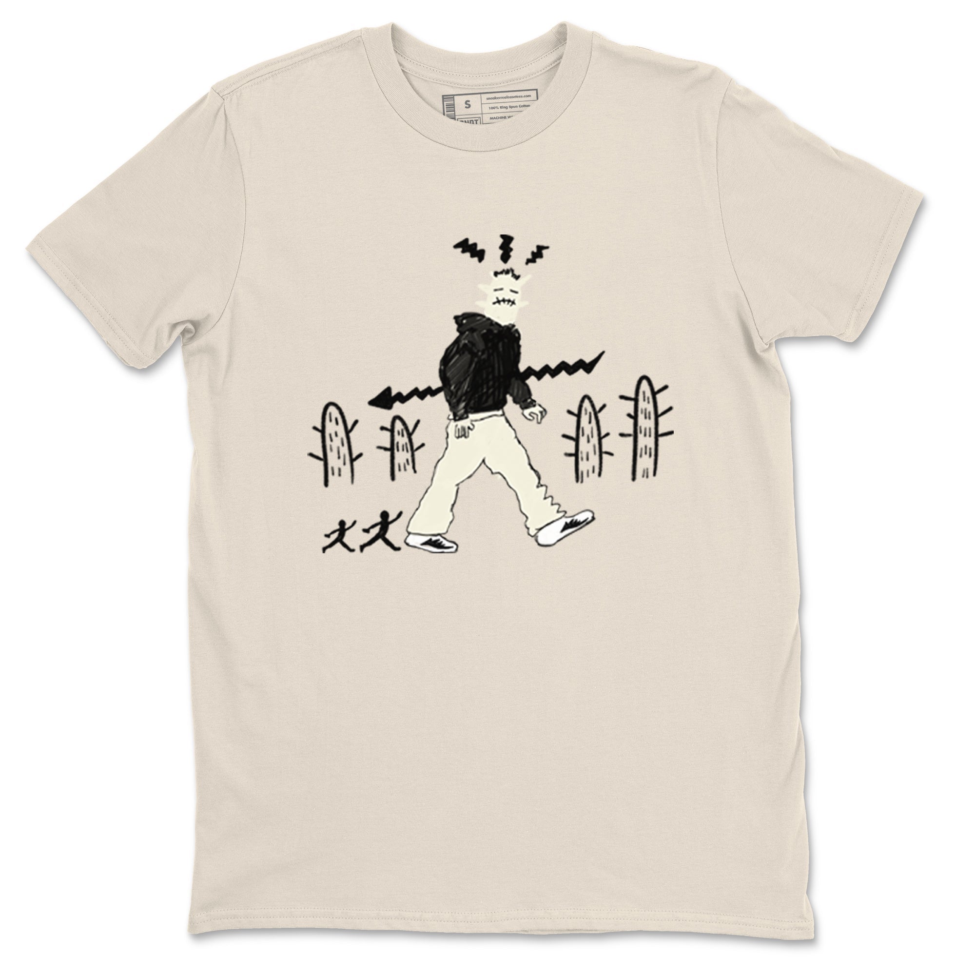 AJ5 Sail shirt to match jordans Cactus Man sneaker tees Air Jordan 5 Sail Drip Gear Zone unisex cotton Natural 2 crew neck shirt