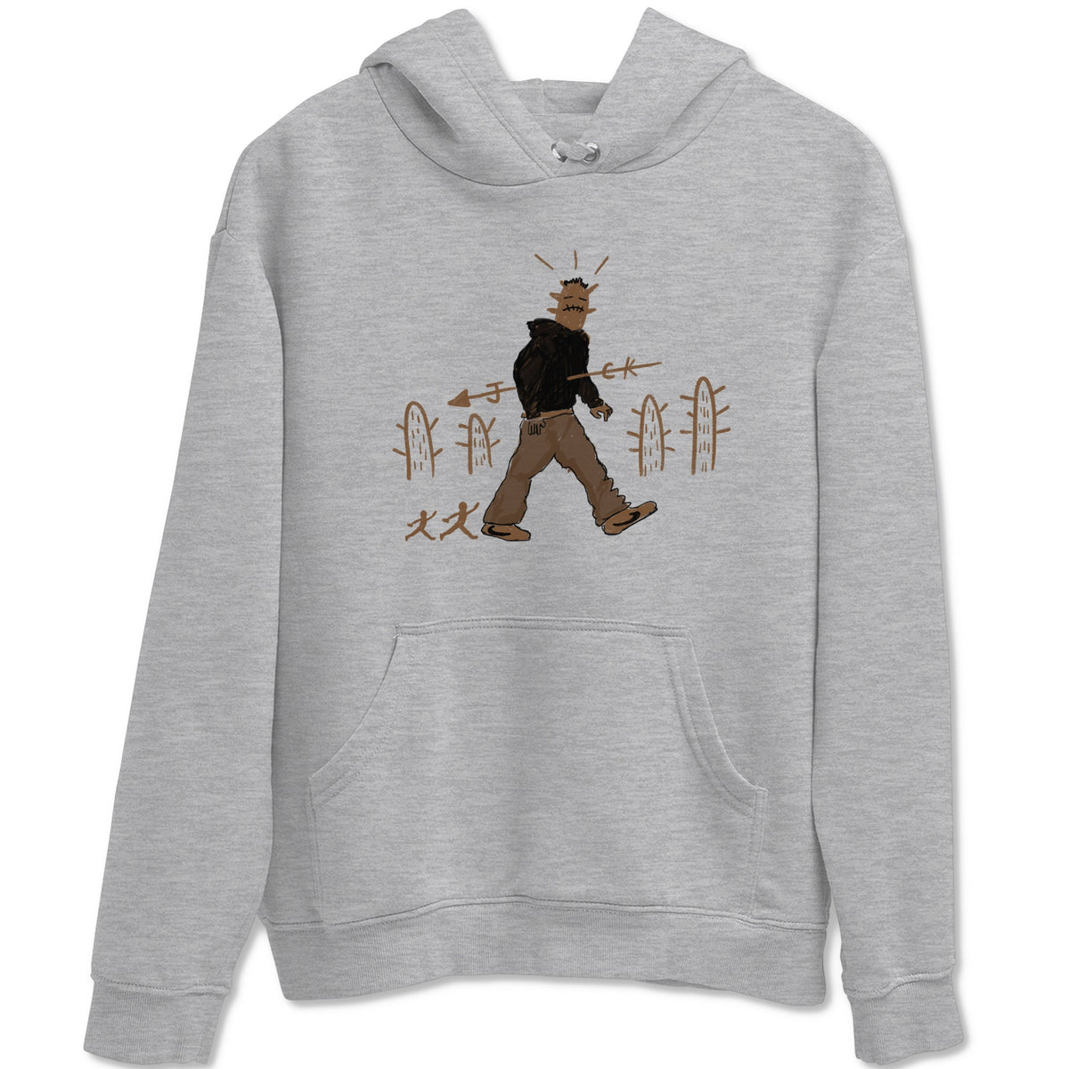 Jordan Jumpman Jack Travis Scott Dark Mocha shirts to match jordans Cactus Man sneaker match tees Jordan Jumpman Jack Travis Scott Dark Mocha match shoes to clothes Drip Gear Zone unisex cotton Heather Grey 2 shirts