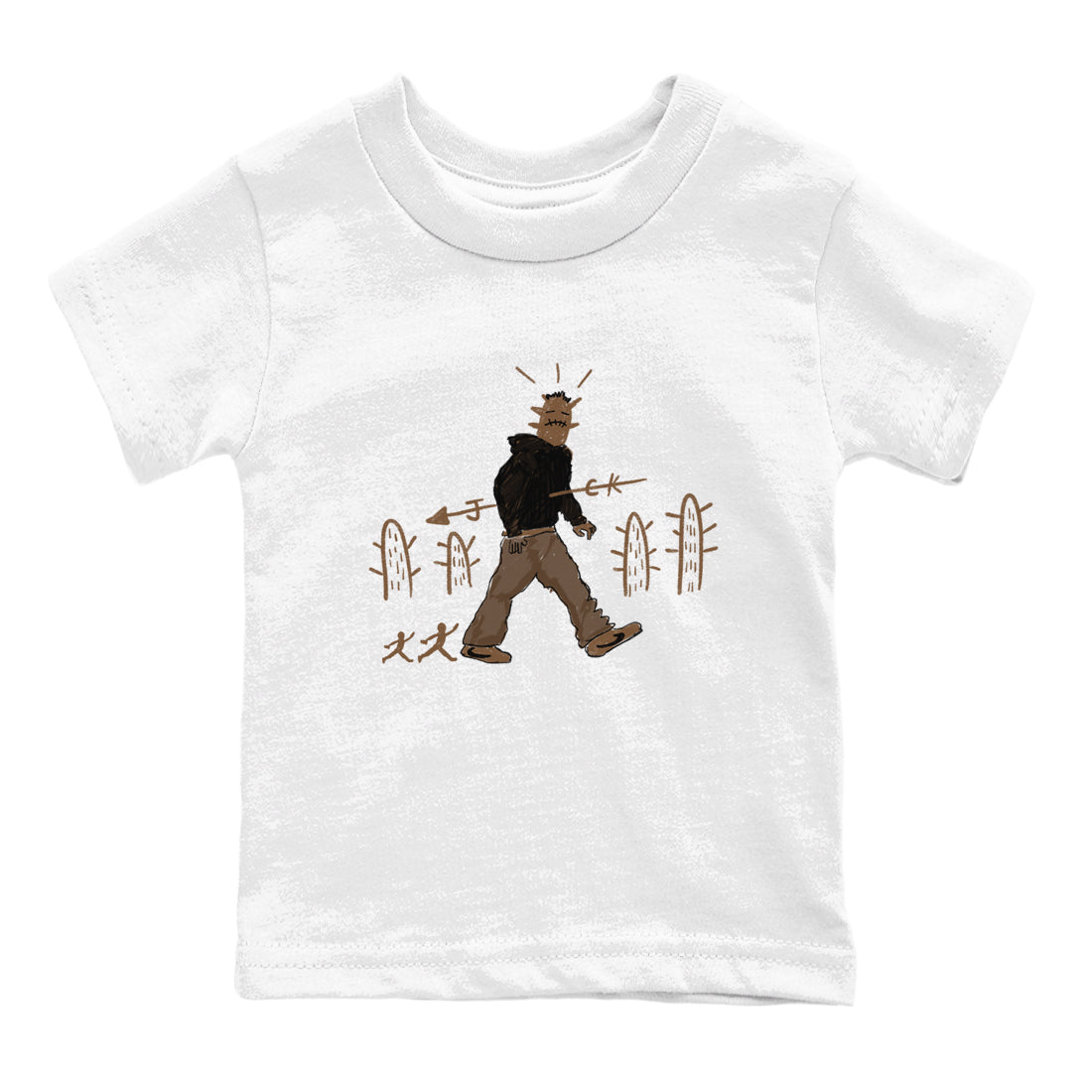 Jordan Jumpman Jack Travis Scott Dark Mocha shirts to match jordans Cactus Man sneaker match tees Jordan Jumpman Jack Travis Scott Dark Mocha match shoes to clothes Drip Gear Zone Youth Baby White 2 tee