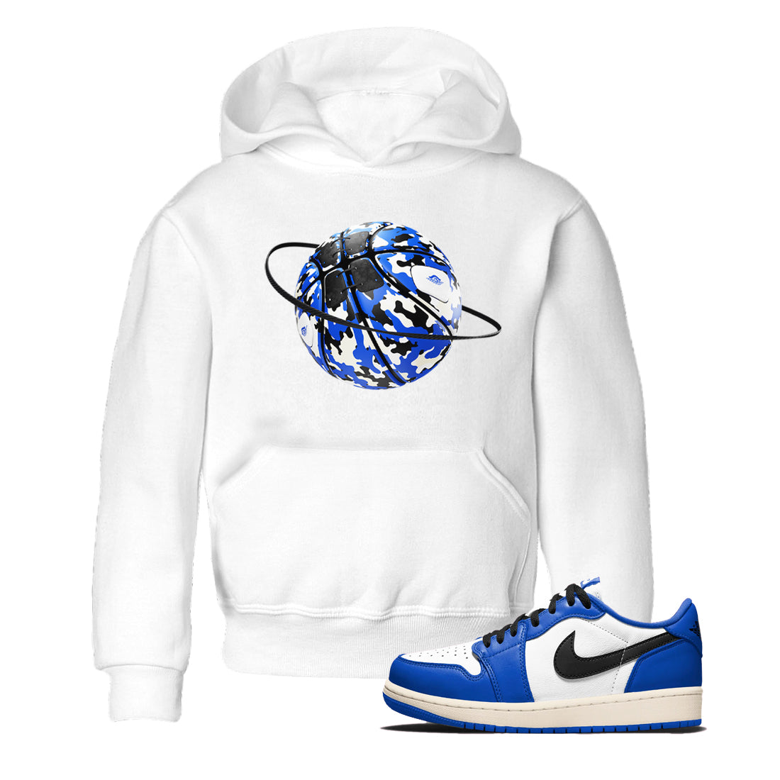 AJ1 Game Royal shirt to match jordans Camo Basketball Planet sneaker tees Air Jordan 1 Game Royal Drip Gear Zone baby toddler White 1 cotton Shirt