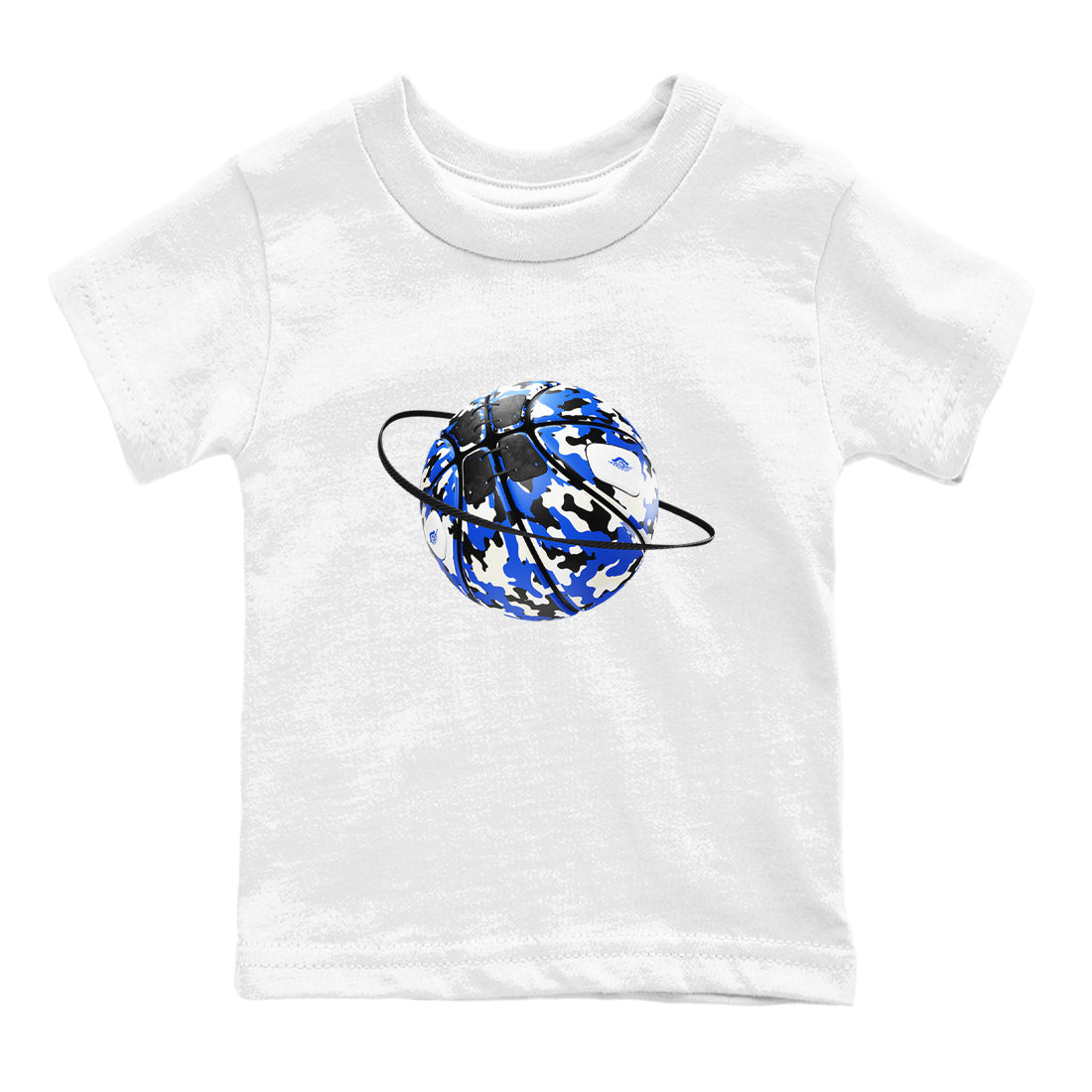 AJ1 Game Royal shirt to match jordans Camo Basketball Planet sneaker tees Air Jordan 1 Game Royal Drip Gear Zone baby toddler White 2 cotton Shirt