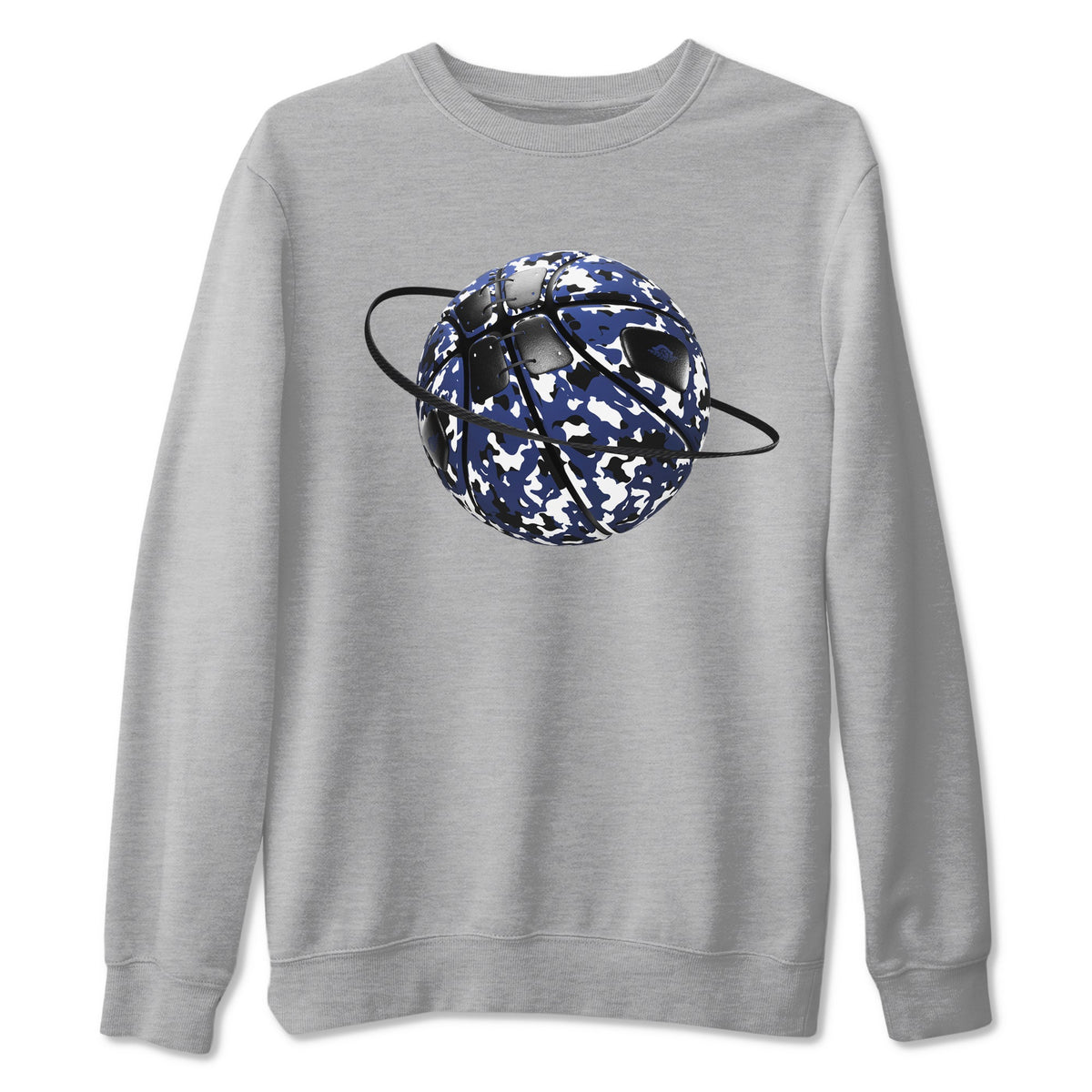 1s Midnight Navy shirts to match jordans Camo Basketball Planet sneaker match tees Air Jordan 1 Midnight Navy match shoes to clothes Drip Gear Zone unisex cotton Heather Grey 2 shirts