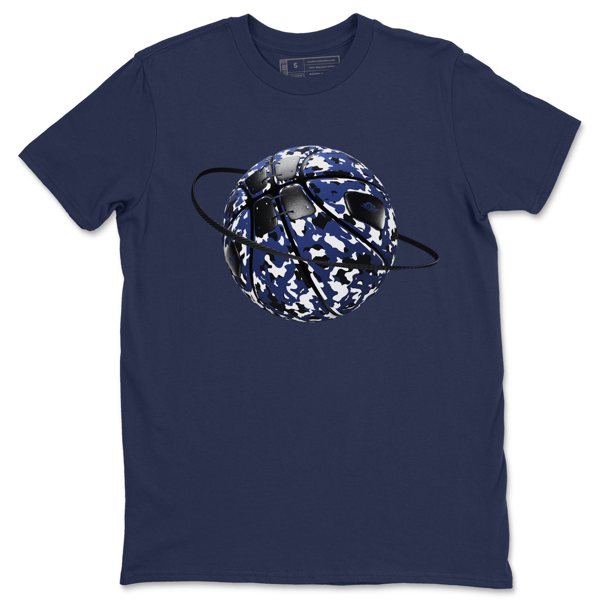 1s Midnight Navy shirts to match jordans Camo Basketball Planet sneaker match tees Air Jordan 1 Midnight Navy match shoes to clothes Drip Gear Zone unisex cotton Navy 2 shirts