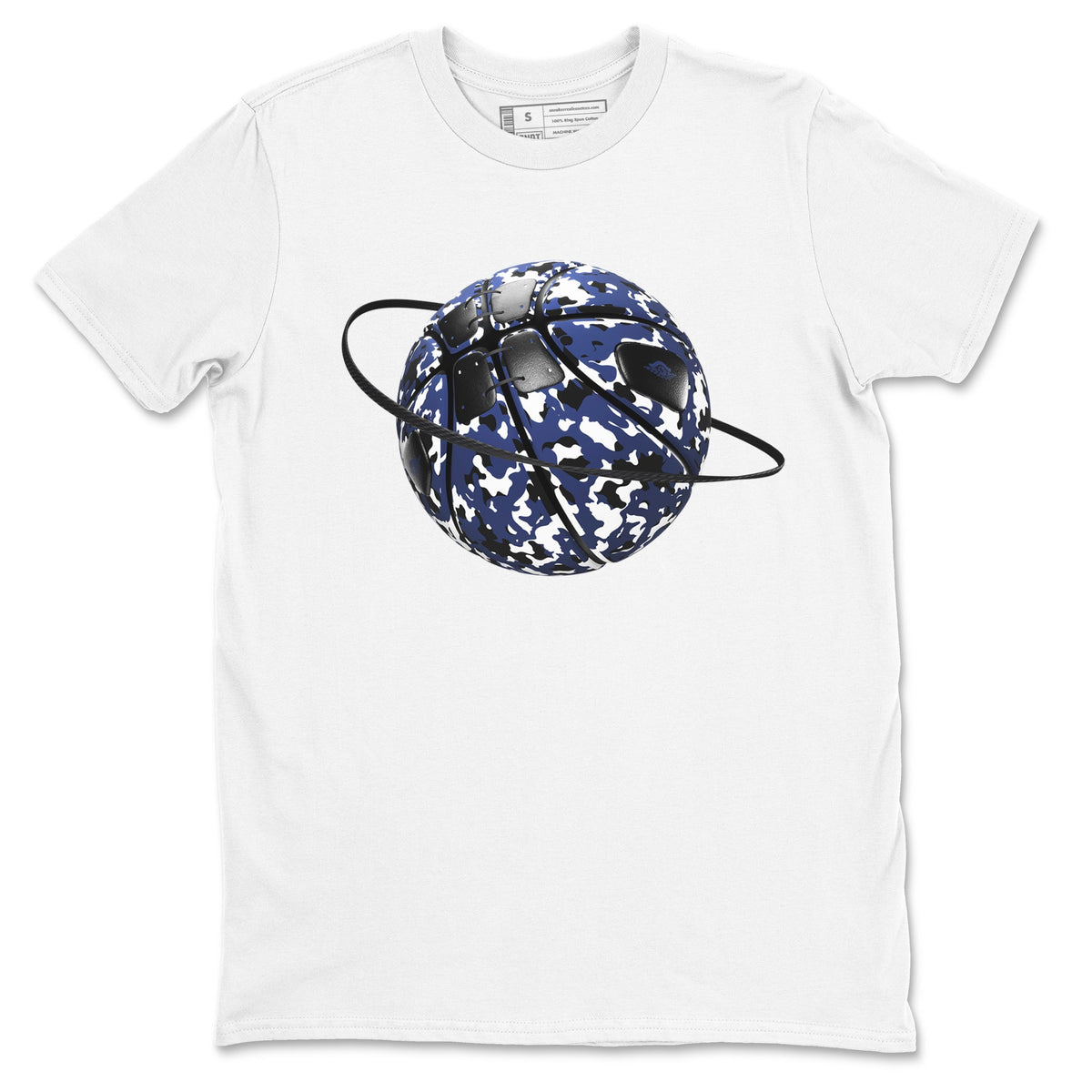 1s Midnight Navy shirts to match jordans Camo Basketball Planet sneaker match tees Air Jordan 1 Midnight Navy match shoes to clothes Drip Gear Zone unisex cotton White 2 shirts