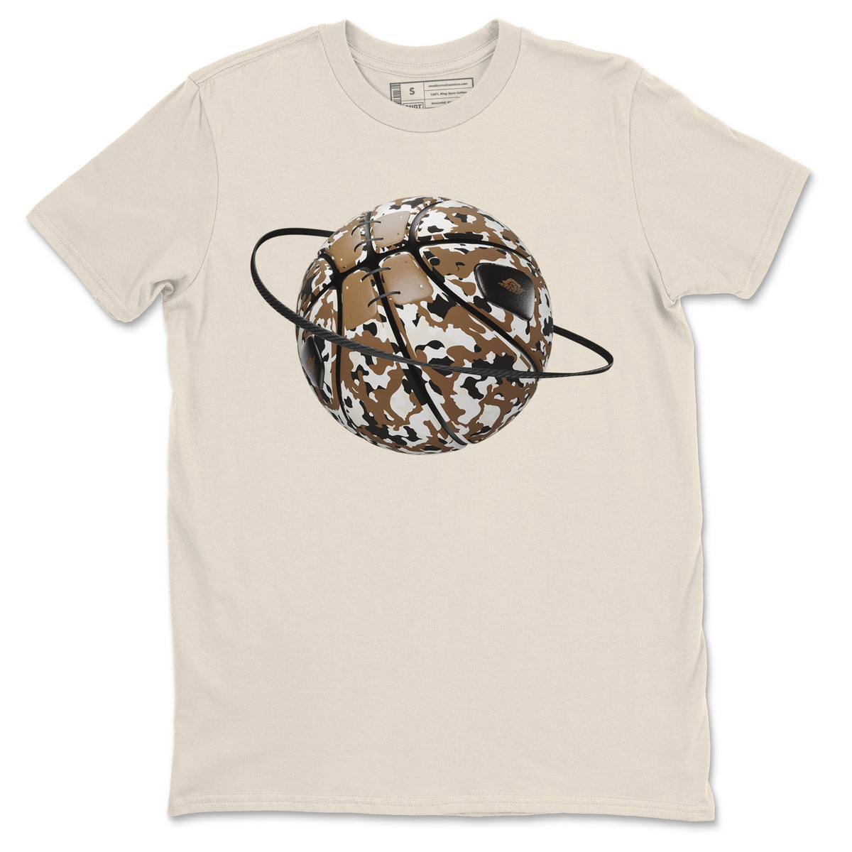 1s Low OG Mocha shirts to match jordans Camo Basketball Planet sneaker match tees Air Jordan 1 Mocha match shoes to clothes Drip Gear Zone unisex cotton Natural 2 shirts