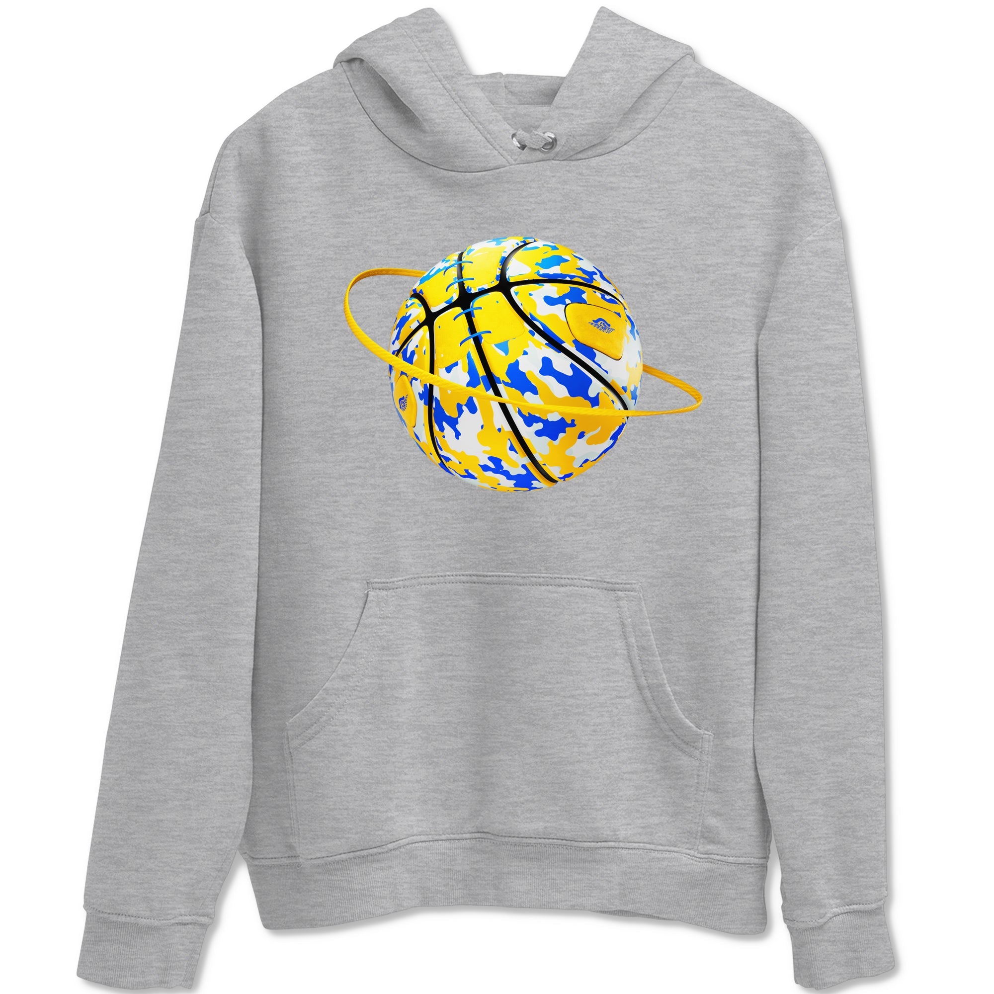 1s Travis Scott Canary shirt to match jordans Camo Basketball Planet sneaker tees Air Jordan 1 Travis Scott Canary Drip Gear Zone unisex cotton Heather Grey 2 crew neck shirt