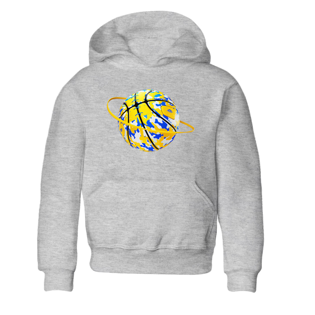 1s Travis Scott Canary shirt to match jordans Camo Basketball Planet sneaker tees Air Jordan 1 Travis Scott Canary Drip Gear Zone baby toddler Heather Grey 2 cotton Shirt