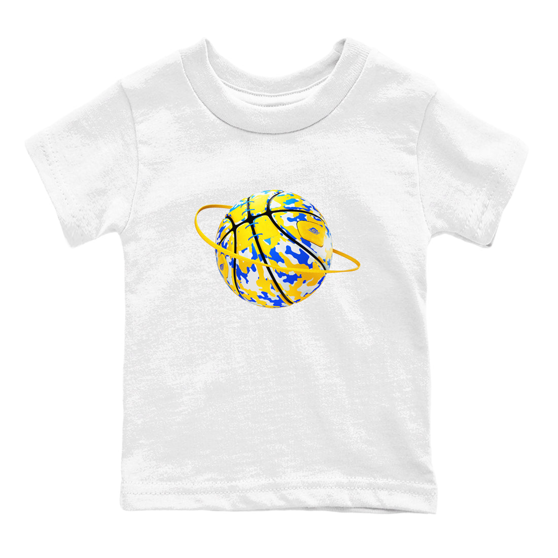 1s Travis Scott Canary shirt to match jordans Camo Basketball Planet sneaker tees Air Jordan 1 Travis Scott Canary Drip Gear Zone baby toddler White 2 cotton Shirt