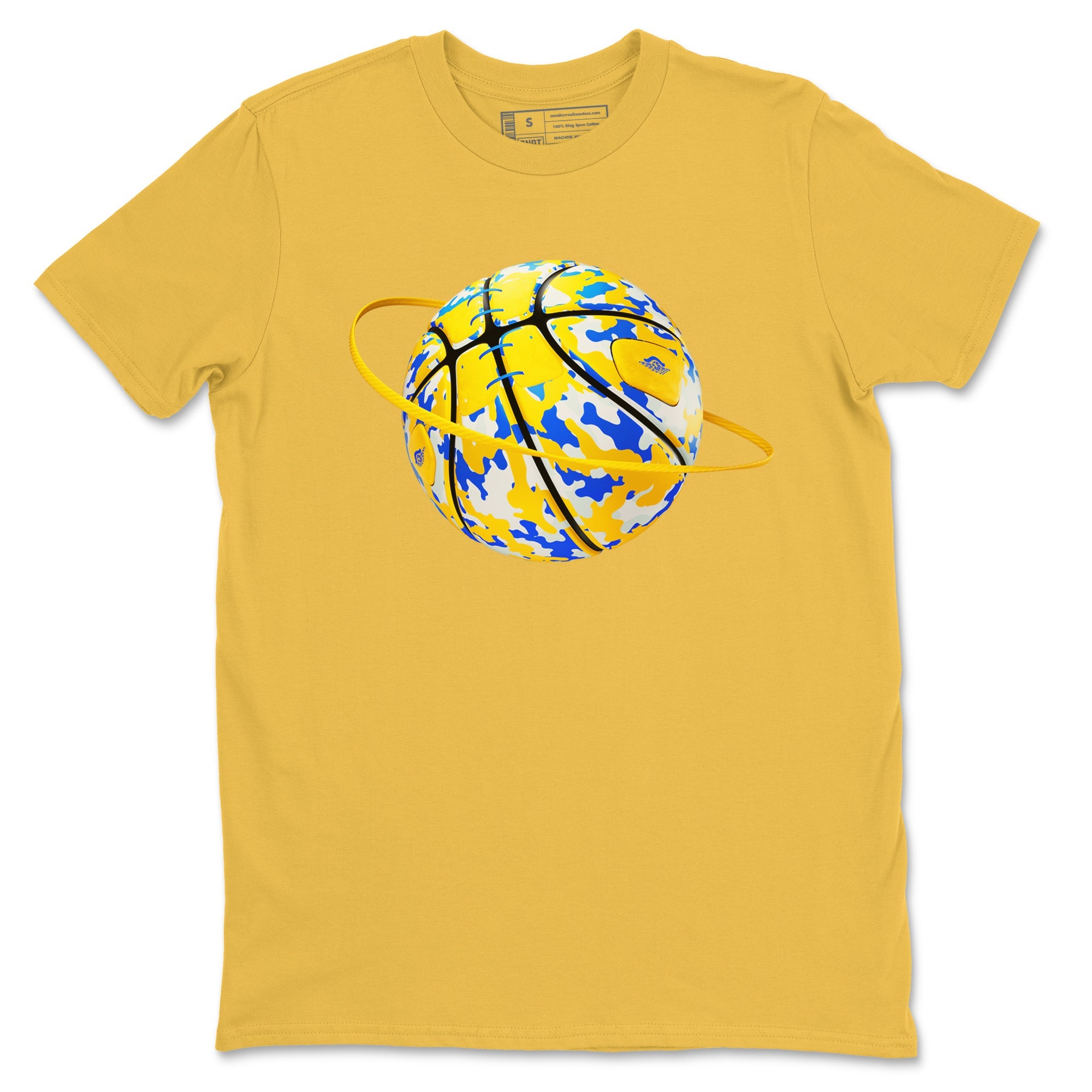 1s Travis Scott Canary shirt to match jordans Camo Basketball Planet sneaker tees Air Jordan 1 Travis Scott Canary Drip Gear Zone unisex cotton Daisy 2 crew neck shirt