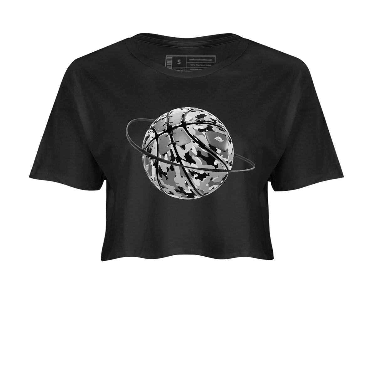 1s Wolf Grey shirts to match jordans Camo Basketball Planet sneaker match tees Air Jordan 1 Wolf Grey Drip Gear Zone streetwear brand Black 2 crop tee