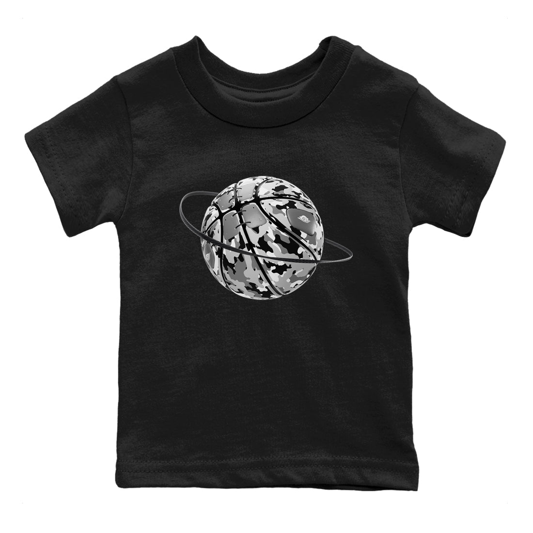 1s Wolf Grey shirts to match jordans Camo Basketball Planet sneaker match tees Air Jordan 1 Wolf Grey Drip Gear Zone streetwear brand Baby and Youth Black 2 cotton tee