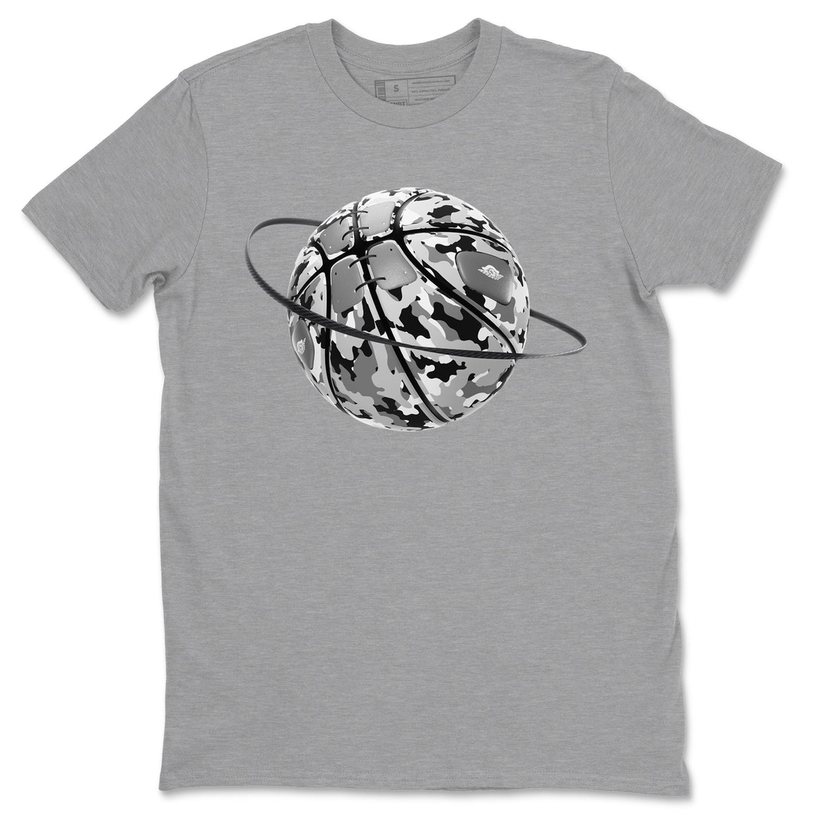 1s Wolf Grey shirts to match jordans Camo Basketball Planet sneaker match tees Air Jordan 1 Wolf Grey Drip Gear Zone streetwear brand Heather Grey 2 unisex cotton tee
