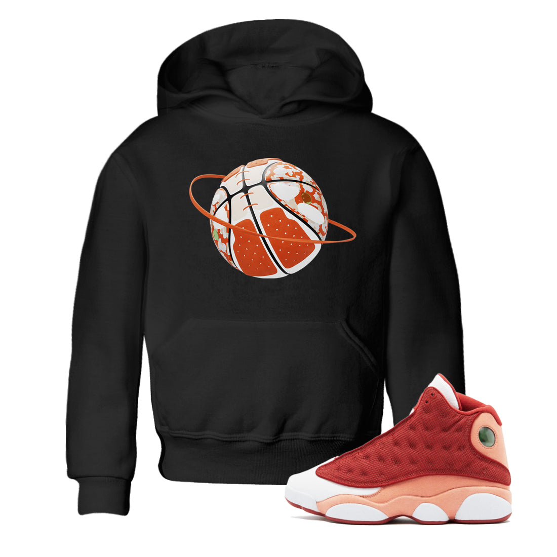 13s Dune Red shirts to match jordans Camo Basketball Planet sneaker match tees Air Jordan 13 Dune Red Drip Gear Zone streetwear brand Baby and Youth Black 1 cotton tee
