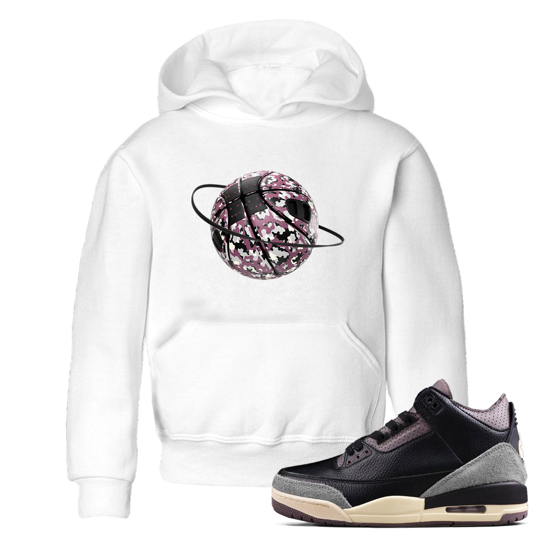 3s A Ma Maniere x Black shirts to match jordans Camo Basketball Planet sneaker match tees A Ma Maniere x Air Jordan 3 “While You Were Sleeping”Sneaker Release Tees Youth Baby White 1 crew neck shirts
