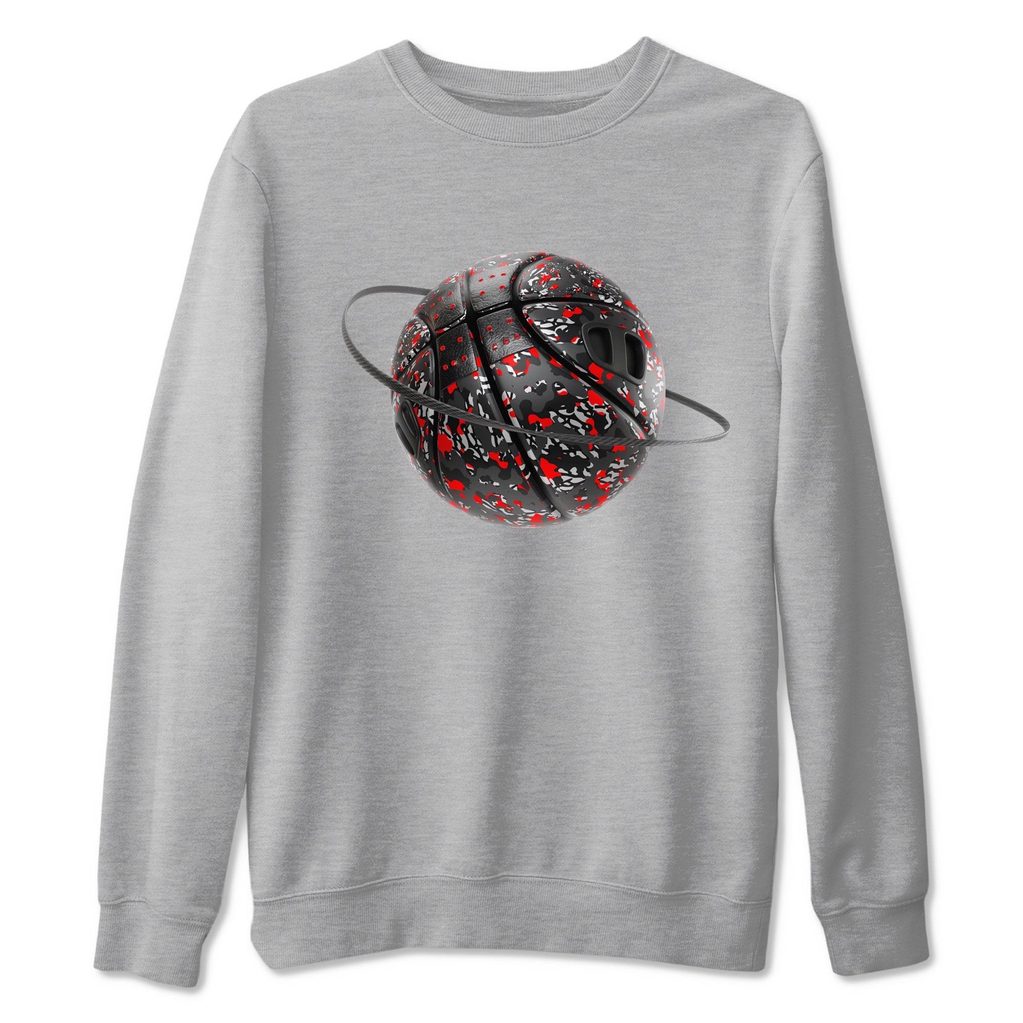 3s Black Cement shirts to match jordans Camo Basketball Planet sneaker match tees Air Jordan 3 Black Cement match shoes to clothes Drip Gear Zone unisex cotton Heather Grey 2 shirts