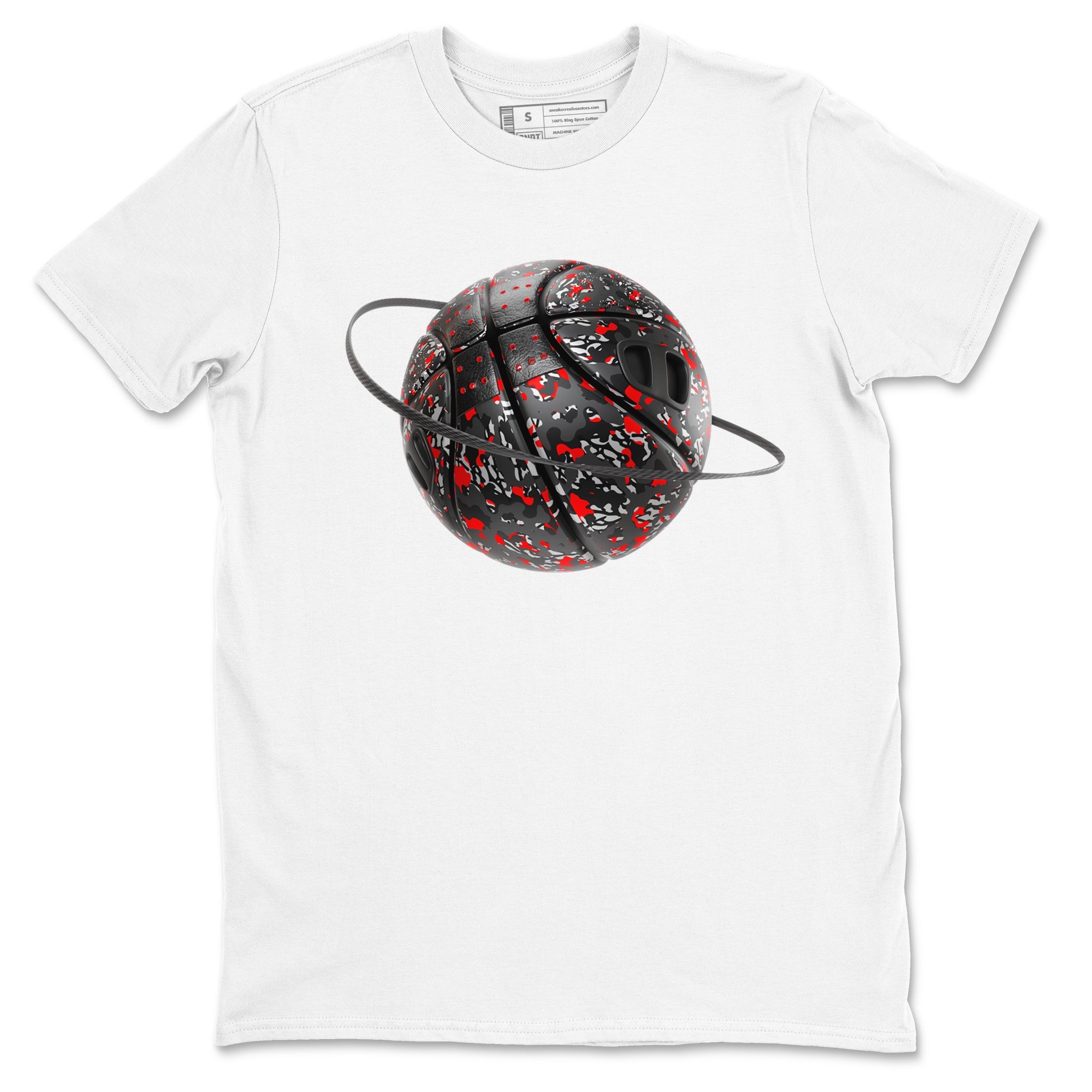 3s Black Cement shirts to match jordans Camo Basketball Planet sneaker match tees Air Jordan 3 Black Cement match shoes to clothes Drip Gear Zone unisex cotton White 2 shirts