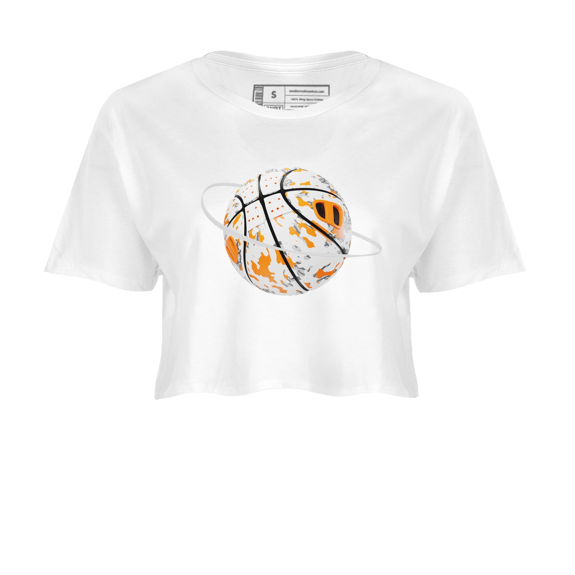 3s Georgia Peach shirt to match jordans Camo Basketball Planet sneaker tees Air Jordan 3 Georgia Peach Drip Gear Zone White 2 crop length shirt