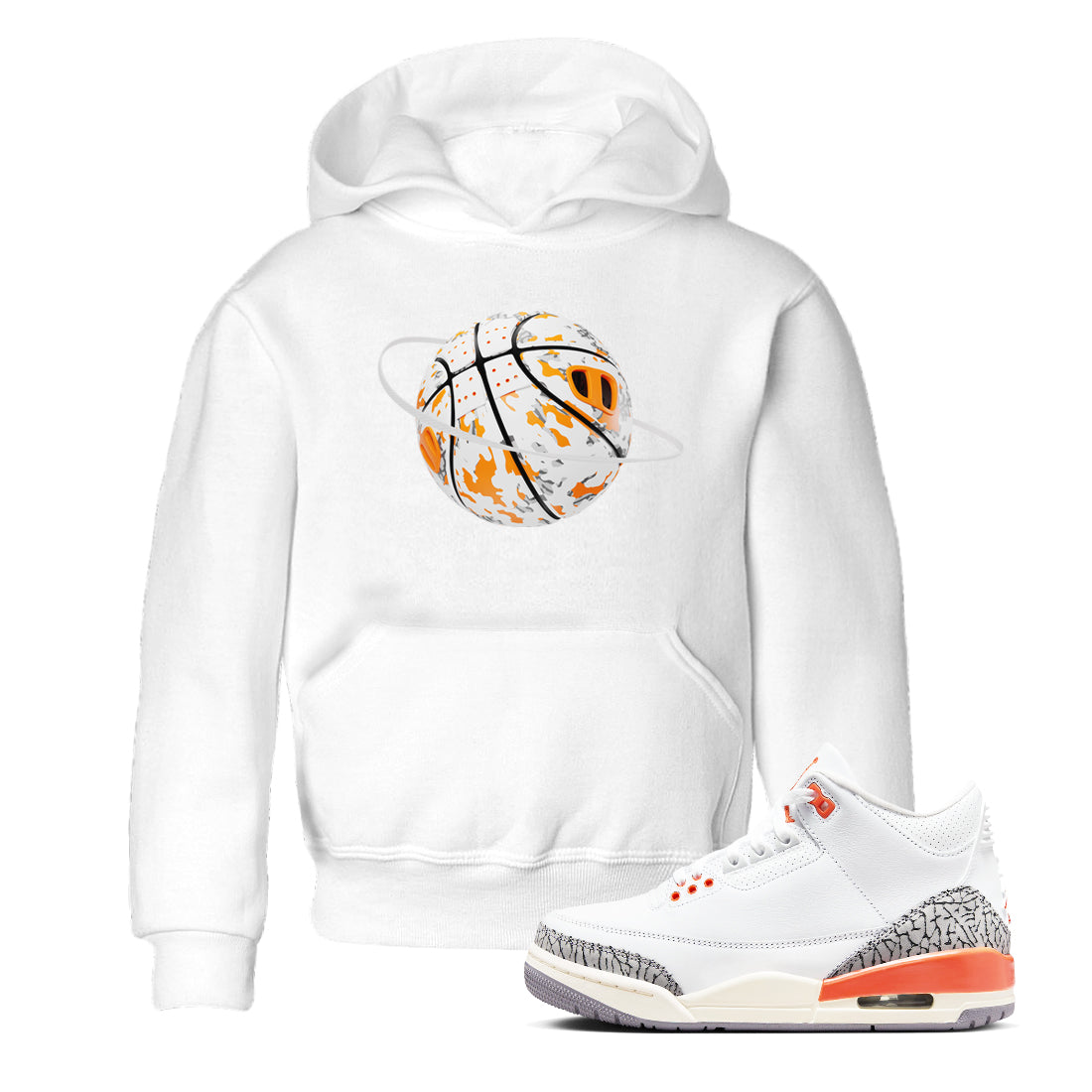 3s Georgia Peach shirt to match jordans Camo Basketball Planet sneaker tees Air Jordan 3 Georgia Peach Drip Gear Zone baby toddler White 1 cotton Shirt