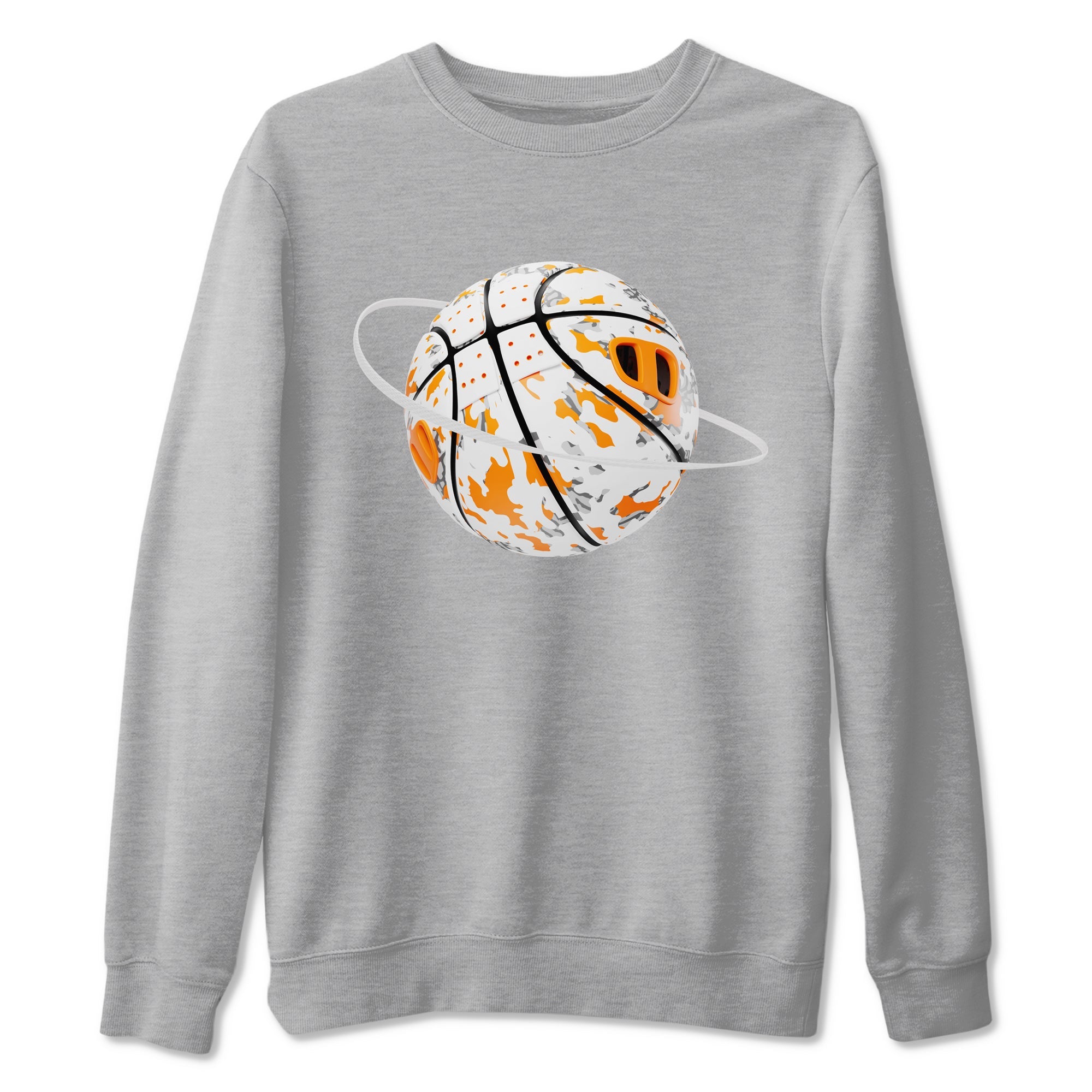 3s Georgia Peach shirt to match jordans Camo Basketball Planet sneaker tees Air Jordan 3 Georgia Peach Drip Gear Zone unisex cotton Heather Grey 2 crew neck shirt
