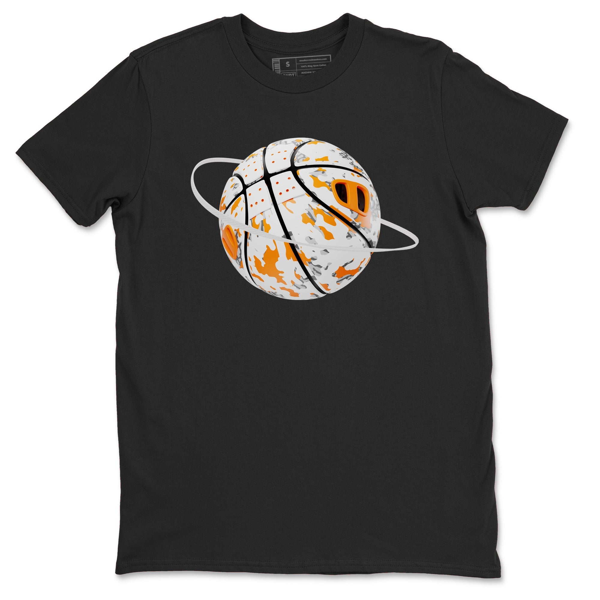 3s Georgia Peach shirt to match jordans Camo Basketball Planet sneaker tees Air Jordan 3 Georgia Peach Drip Gear Zone unisex cotton Black 2 crew neck shirt