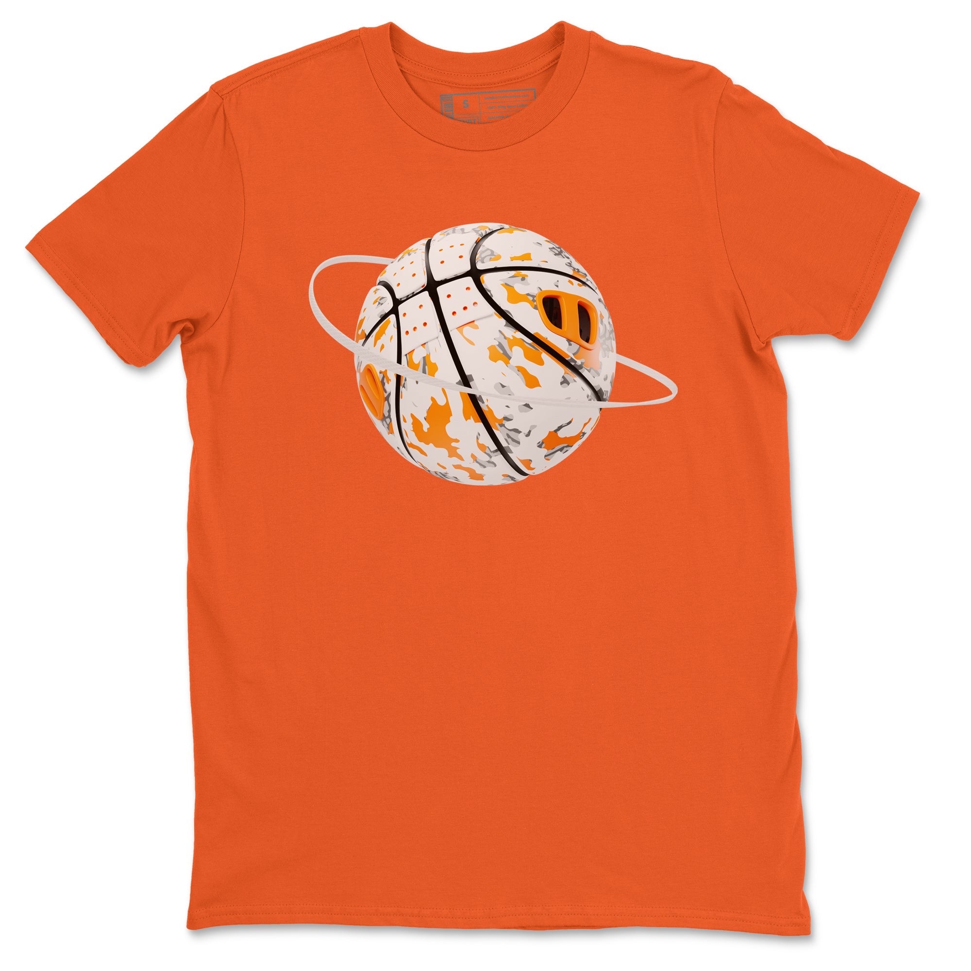 3s Georgia Peach shirt to match jordans Camo Basketball Planet sneaker tees Air Jordan 3 Georgia Peach Drip Gear Zone unisex cotton Orange 2 crew neck shirt