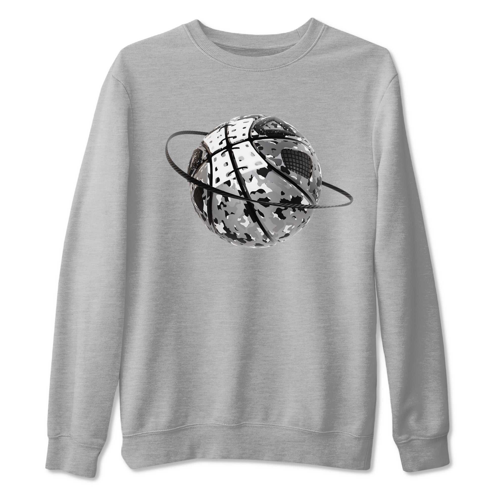 4s Fear shirts to match jordans Camo Basketball Planet sneaker match tees Air Jordan 4 Fear match shoes to clothes Drip Gear Zone unisex cotton Heather Grey 2 shirts