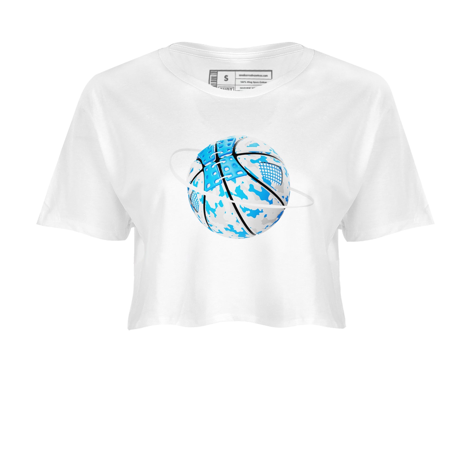 Air Jordan 4 Industrial Blue shirt to match jordans Camo Basketball Planet sneaker tees Air Jordan 4 Military Blue Drip Gear Zone White 2 crop length shirt