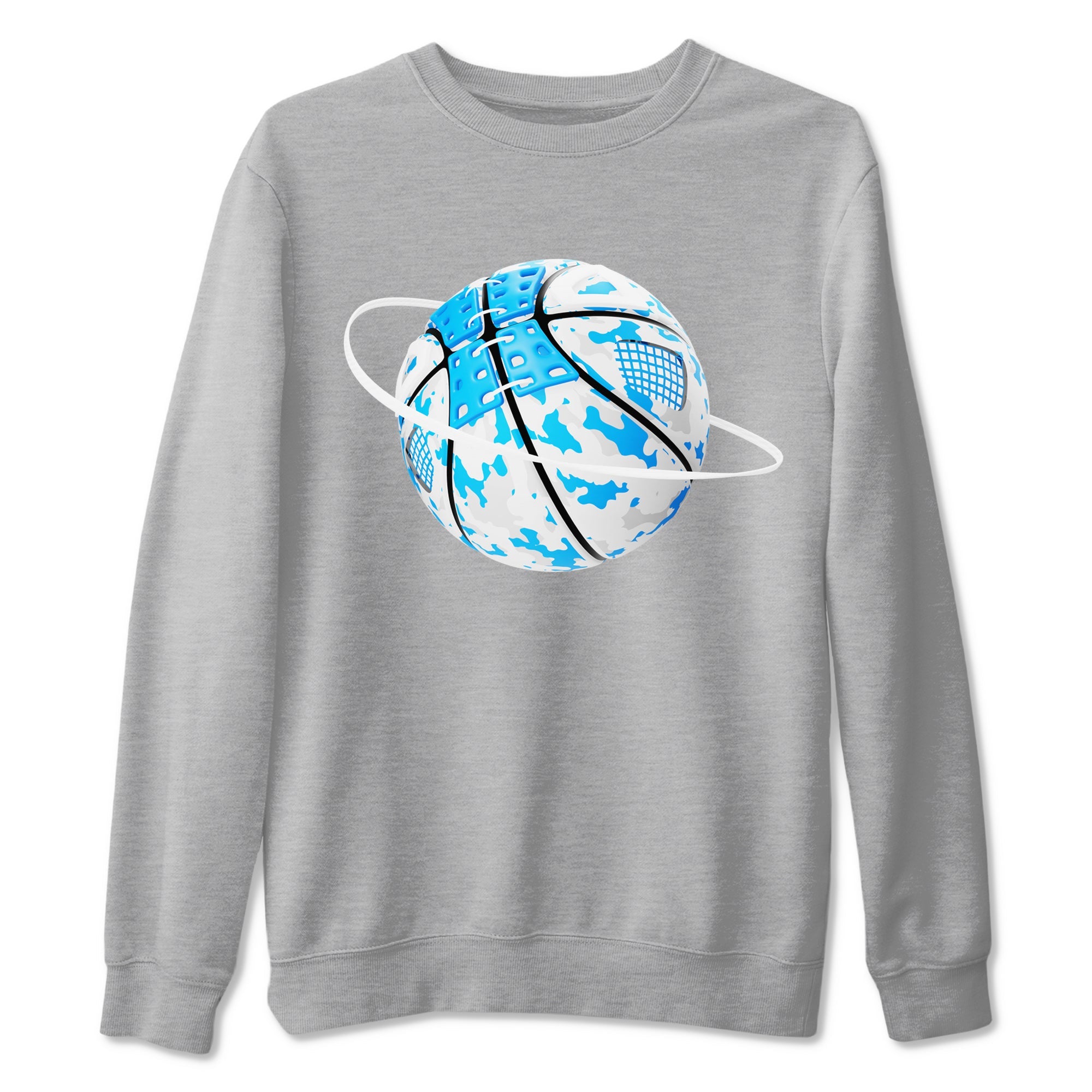 Air Jordan 4 Industrial Blue shirt to match jordans Camo Basketball Planet sneaker tees Air Jordan 4 Military Blue Drip Gear Zone unisex cotton Heather Grey 2 crew neck shirt