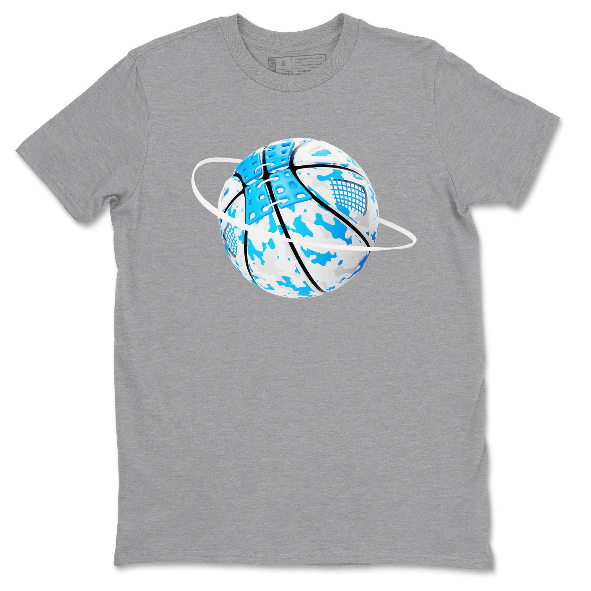 Air Jordan 4 Industrial Blue shirt to match jordans Camo Basketball Planet sneaker tees Air Jordan 4 Military Blue Drip Gear Zone unisex cotton Heather Grey 2 crew neck shirt