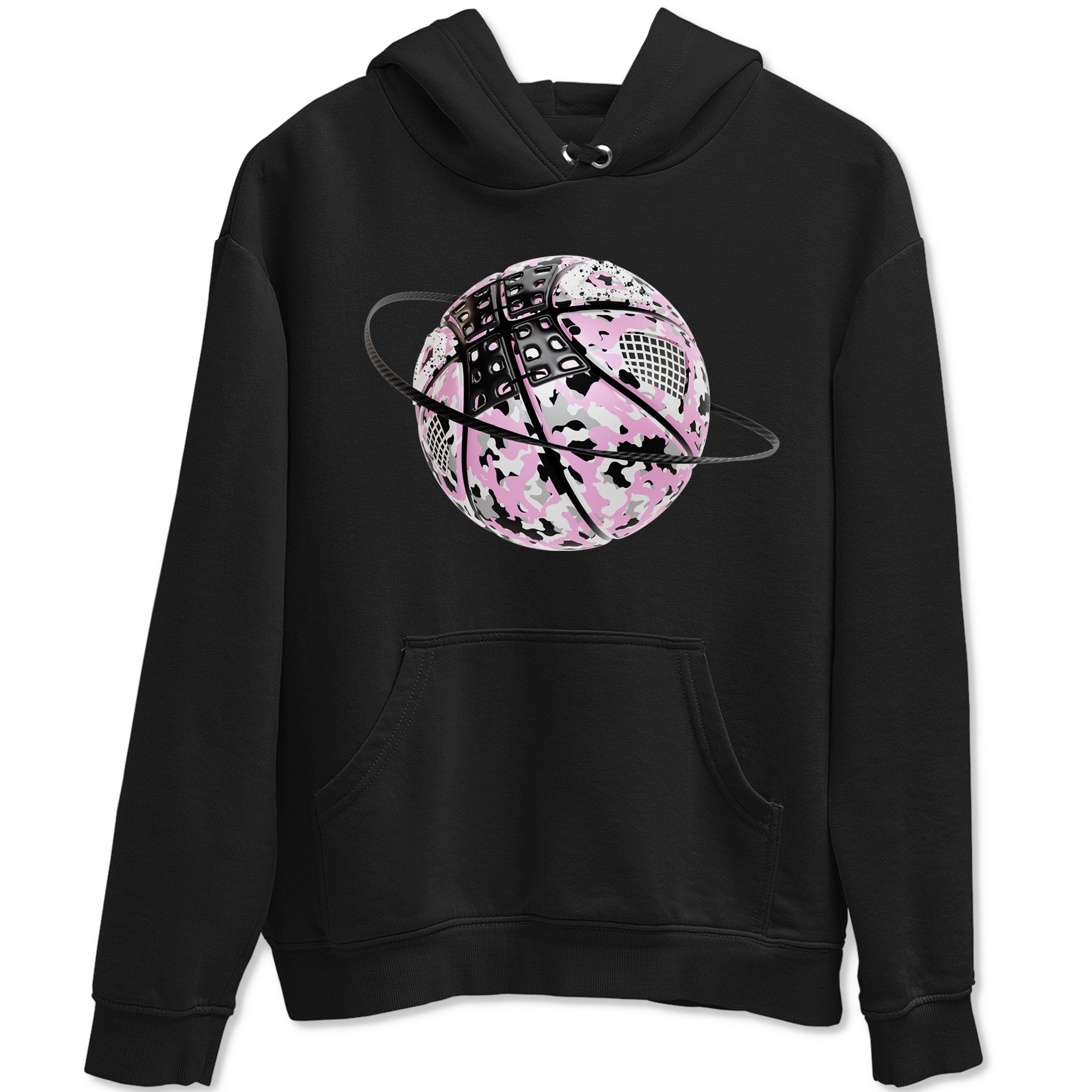 4s Retro Orchid shirts to match jordans Camo Basketball Planet sneaker match tees Air Jordan 4 WMNS Orchid match shoes to clothes Drip Gear Zone unisex cotton Black 2 shirts