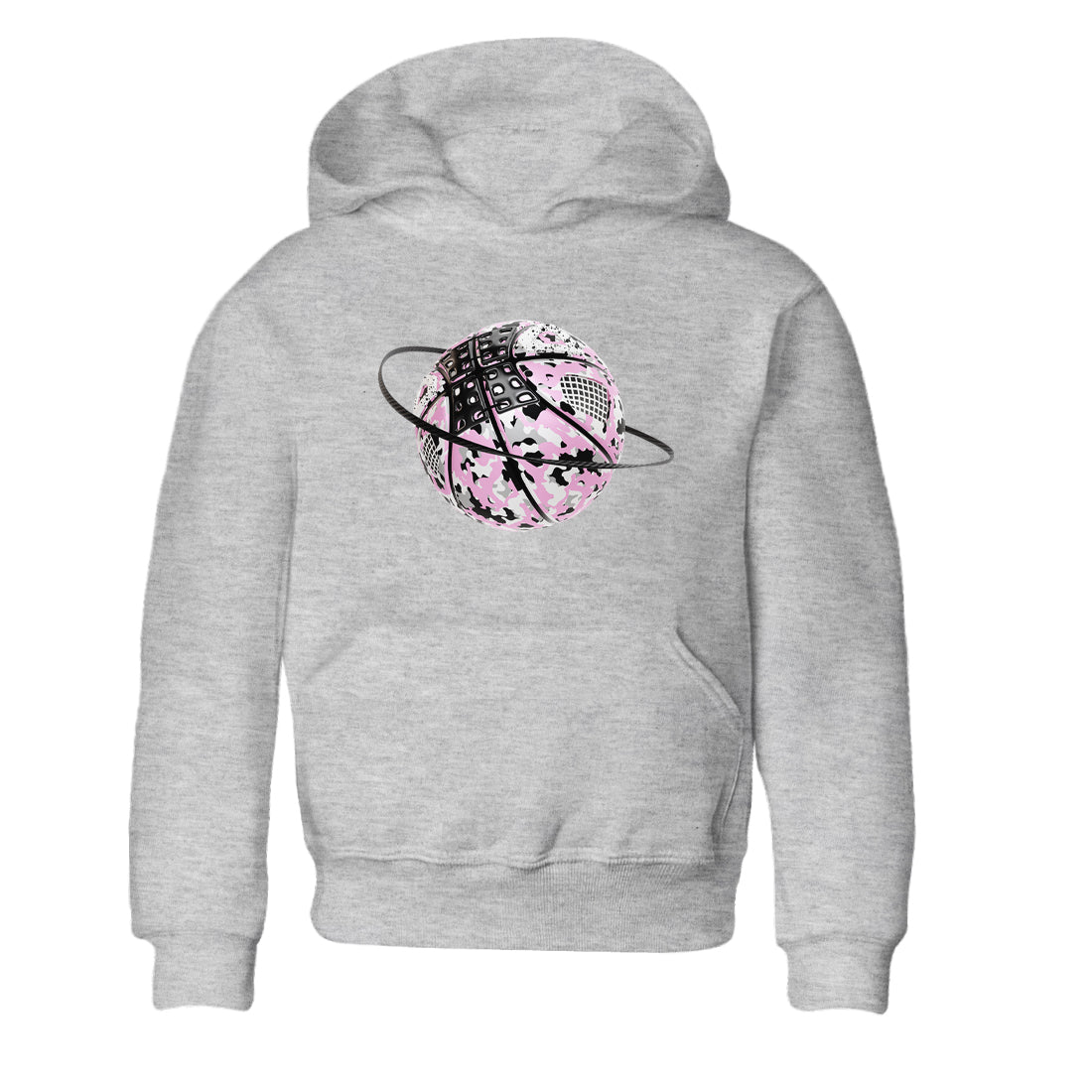 4s Retro Orchid shirts to match jordans Camo Basketball Planet sneaker match tees Air Jordan 4 WMNS Orchid match shoes to clothes Drip Gear Zone Youth Baby Heather Grey 2 tee