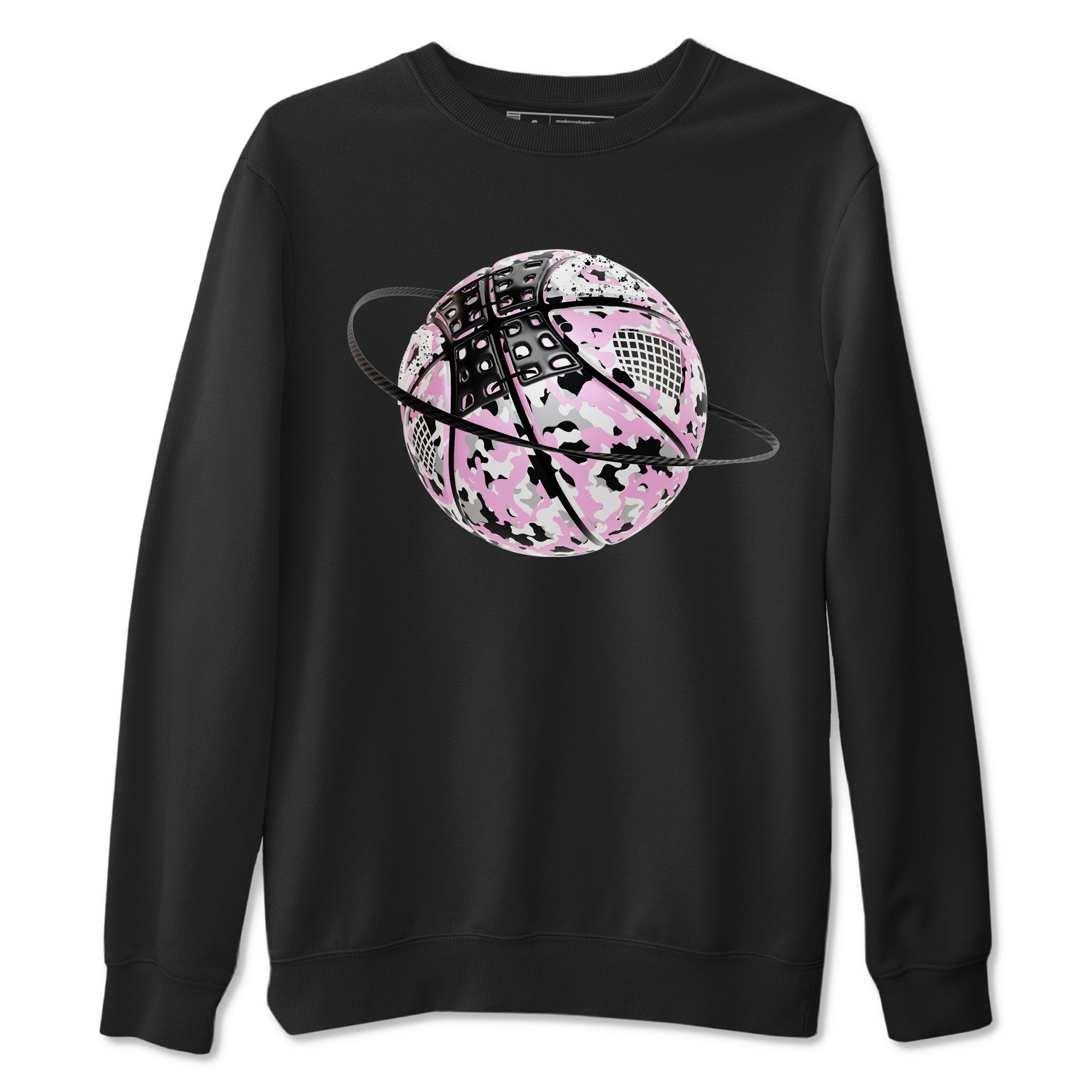 4s Retro Orchid shirts to match jordans Camo Basketball Planet sneaker match tees Air Jordan 4 WMNS Orchid match shoes to clothes Drip Gear Zone unisex cotton Black 2 shirts