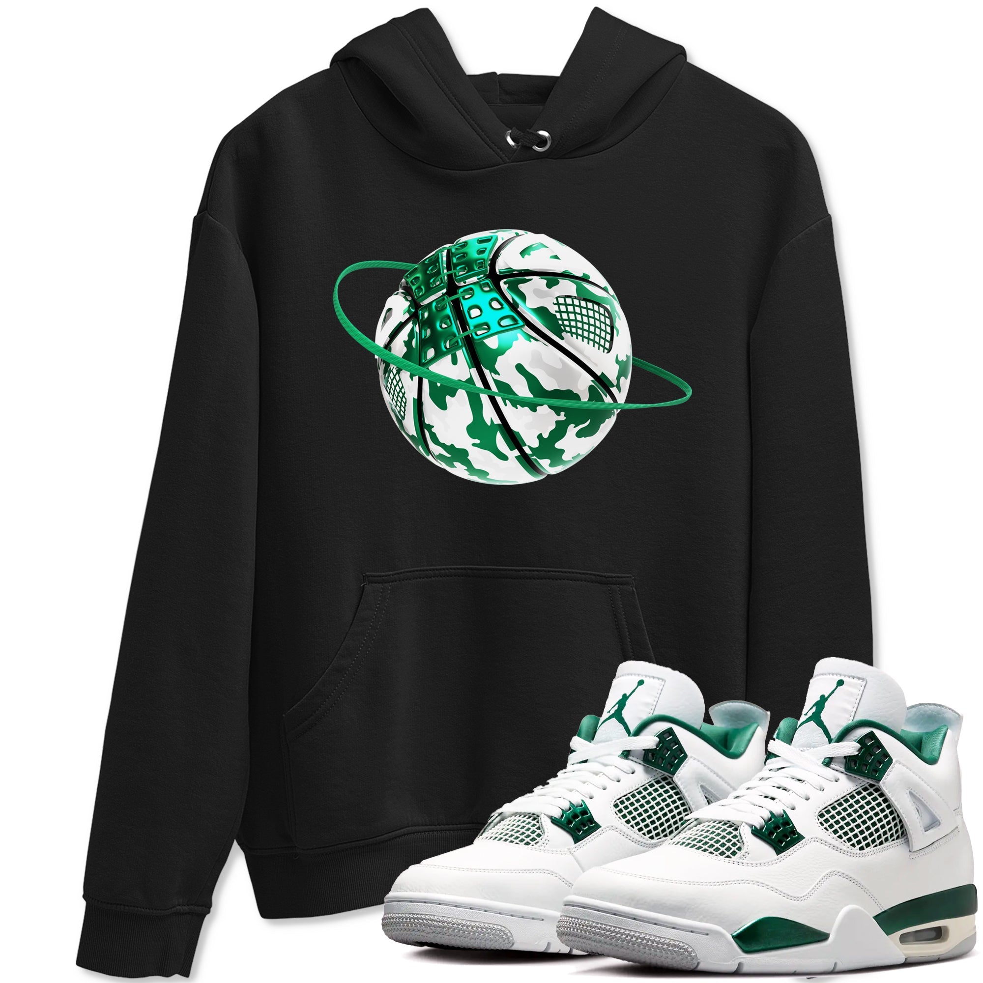 4s Oxidized Green shirts to match jordans Camo Basketball Planet sneaker match tees Air Jordan 4 Oxidized Green Drip Gear Zone streetwear brand Black 1 unisex cotton tee