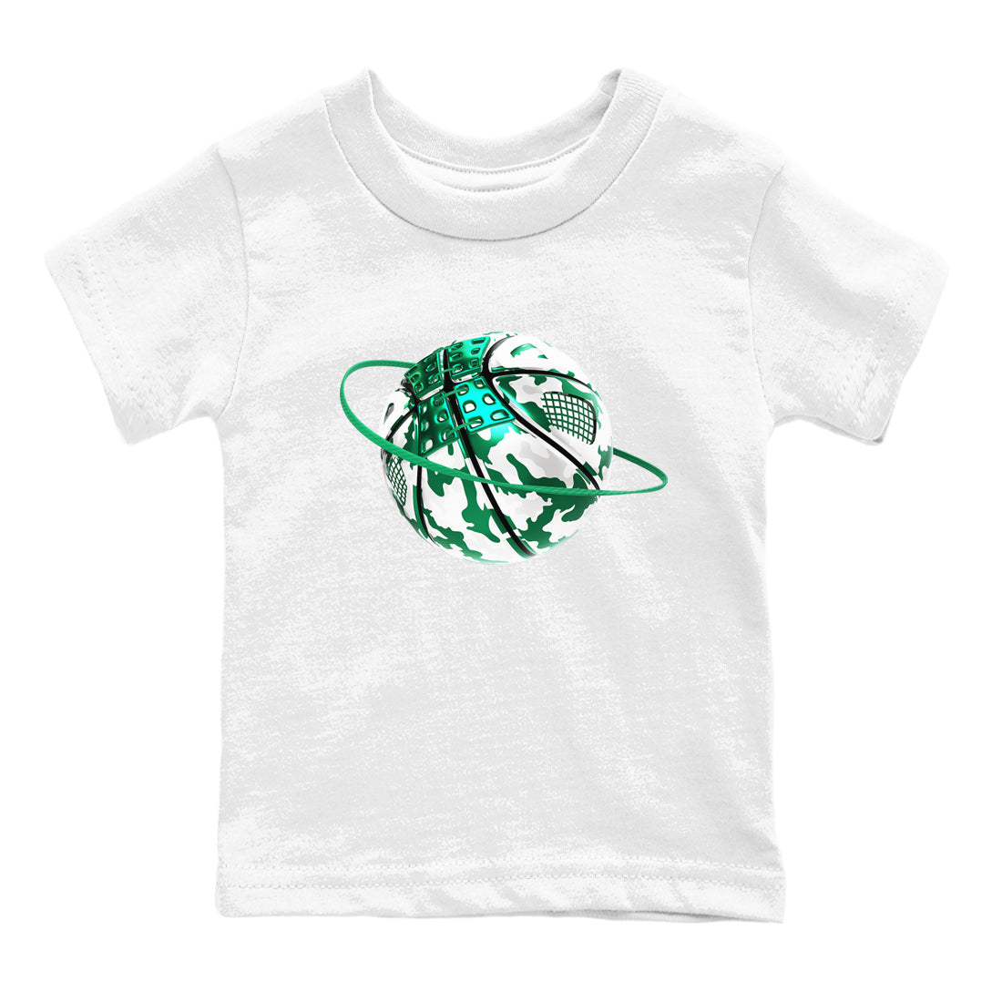 4s Oxidized Green shirts to match jordans Camo Basketball Planet sneaker match tees Air Jordan 4 Oxidized Green Drip Gear Zone streetwear brand Baby and Youth White 2 cotton tee