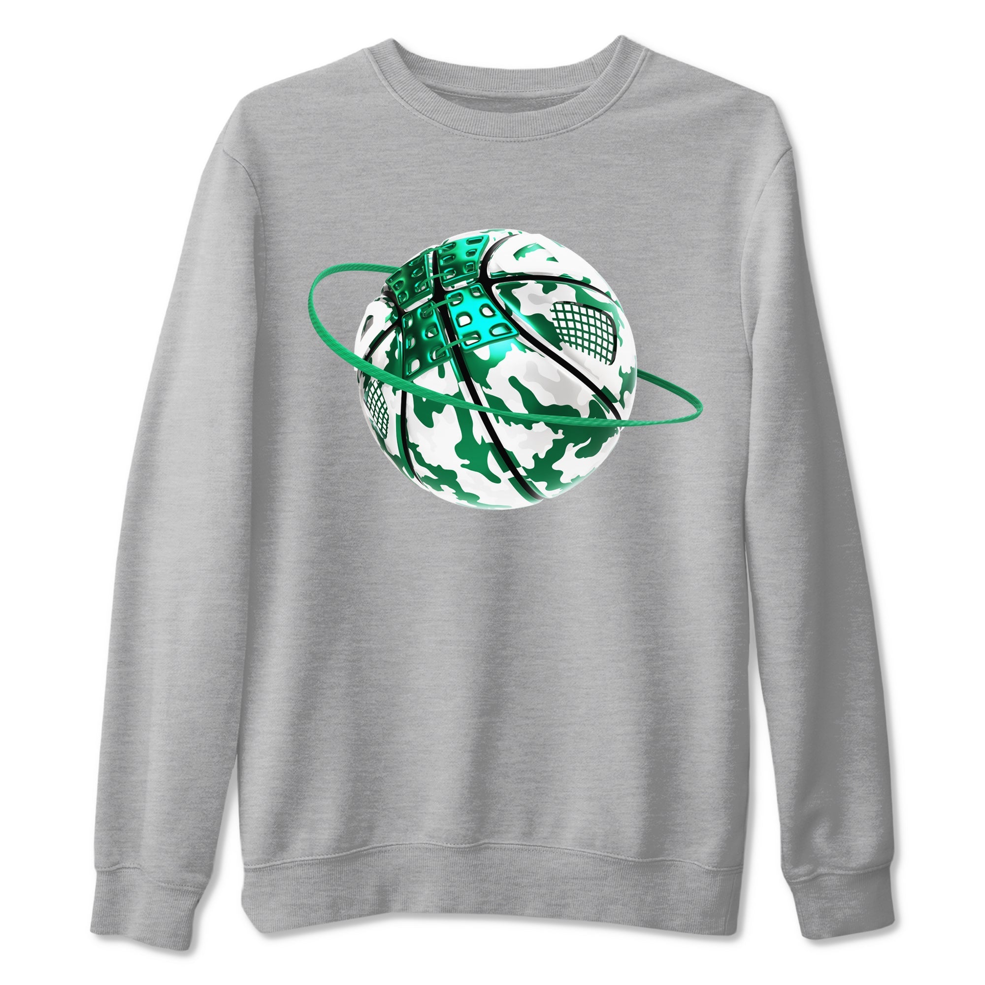 4s Oxidized Green shirts to match jordans Camo Basketball Planet sneaker match tees Air Jordan 4 Oxidized Green Drip Gear Zone streetwear brand Heather Grey 2 unisex cotton tee