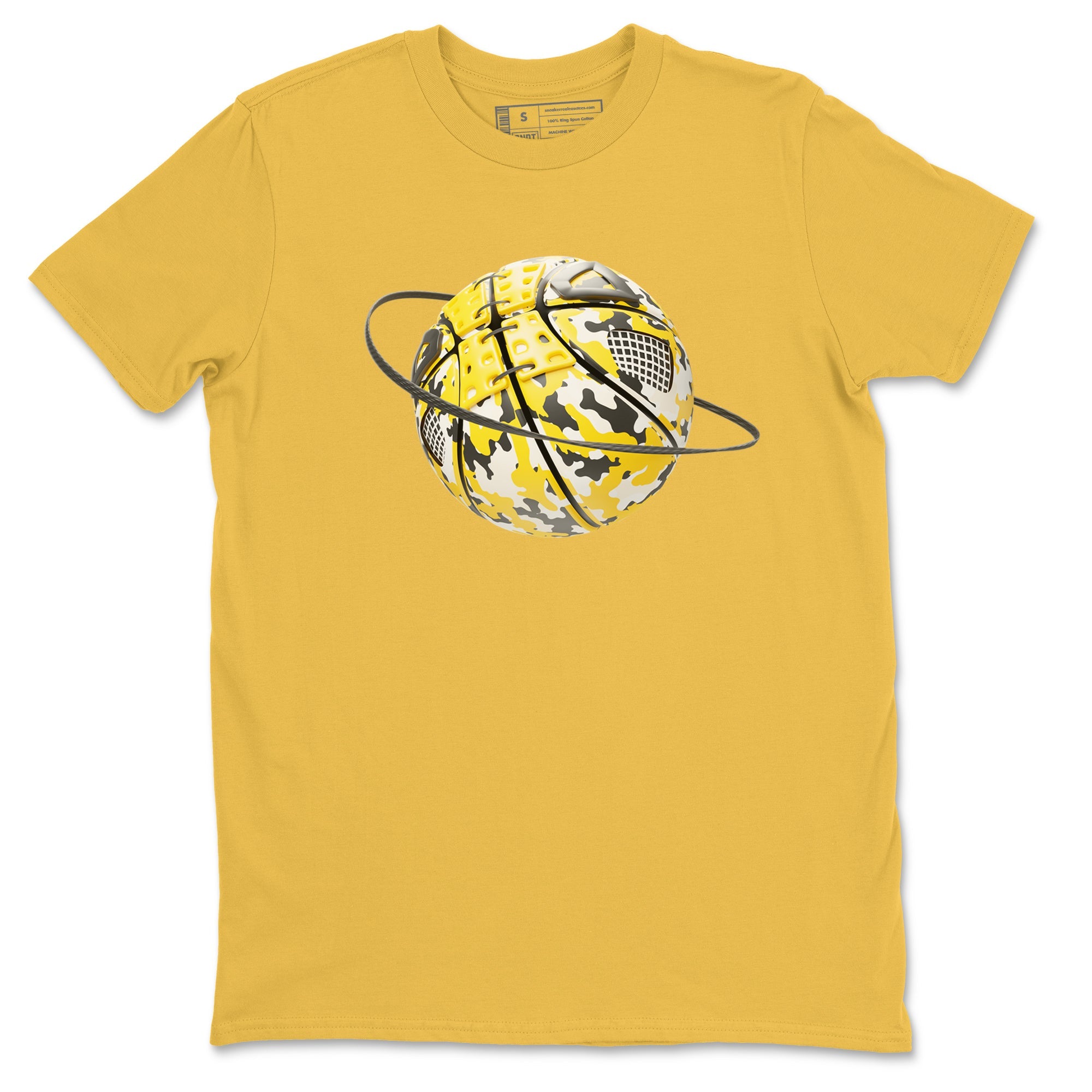 AJ4 Vivid Sulfur shirt to match jordans Camo Basketball Planet sneaker tees Air Jordan 4 Vivid Sulfur Drip Gear Zone unisex cotton Daisy 2 crew neck shirt