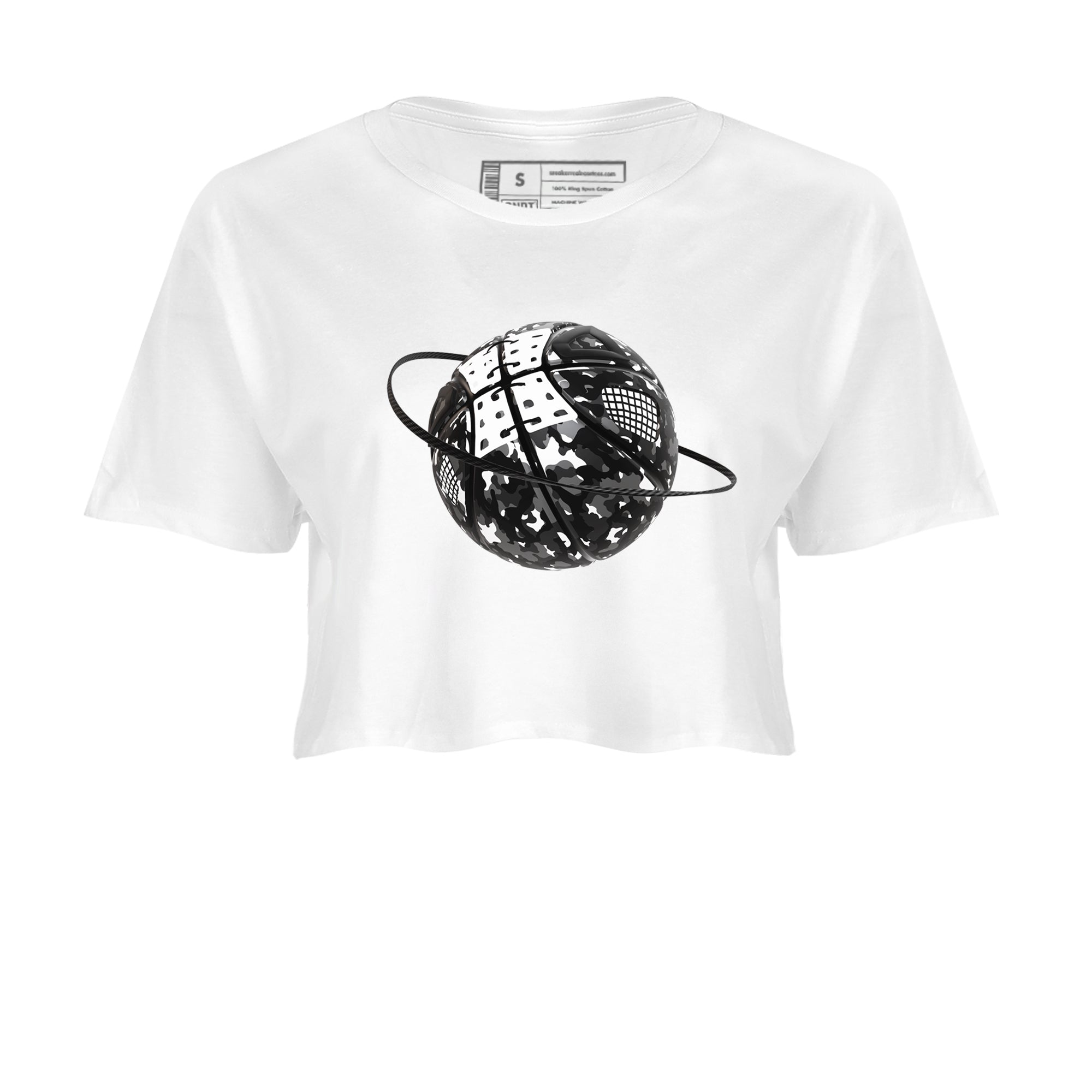 4s White Thunder shirts to match jordans Camo Basketball Planet sneaker match tees Air Jordan 4 White Thunder Drip Gear Zone unisex cotton White 2 Crop Shirts
