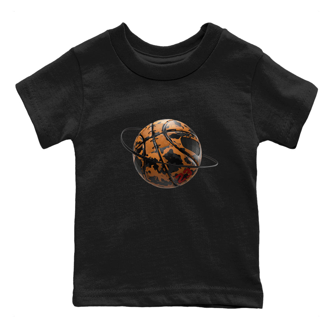 5s Archaeo Brown shirts to match jordans Camo Basketball Planet sneaker match tees Air Jordan 5 Archaeo Brown match shoes to clothes Drip Gear Zone Youth Baby Black 2 tee