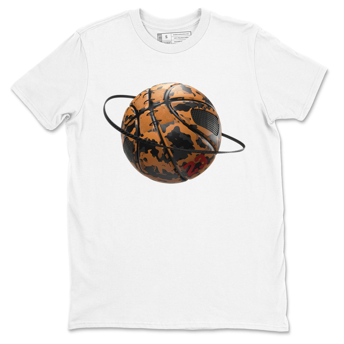 5s Archaeo Brown shirts to match jordans Camo Basketball Planet sneaker match tees Air Jordan 5 Archaeo Brown match shoes to clothes Drip Gear Zone unisex cotton White 2 shirts