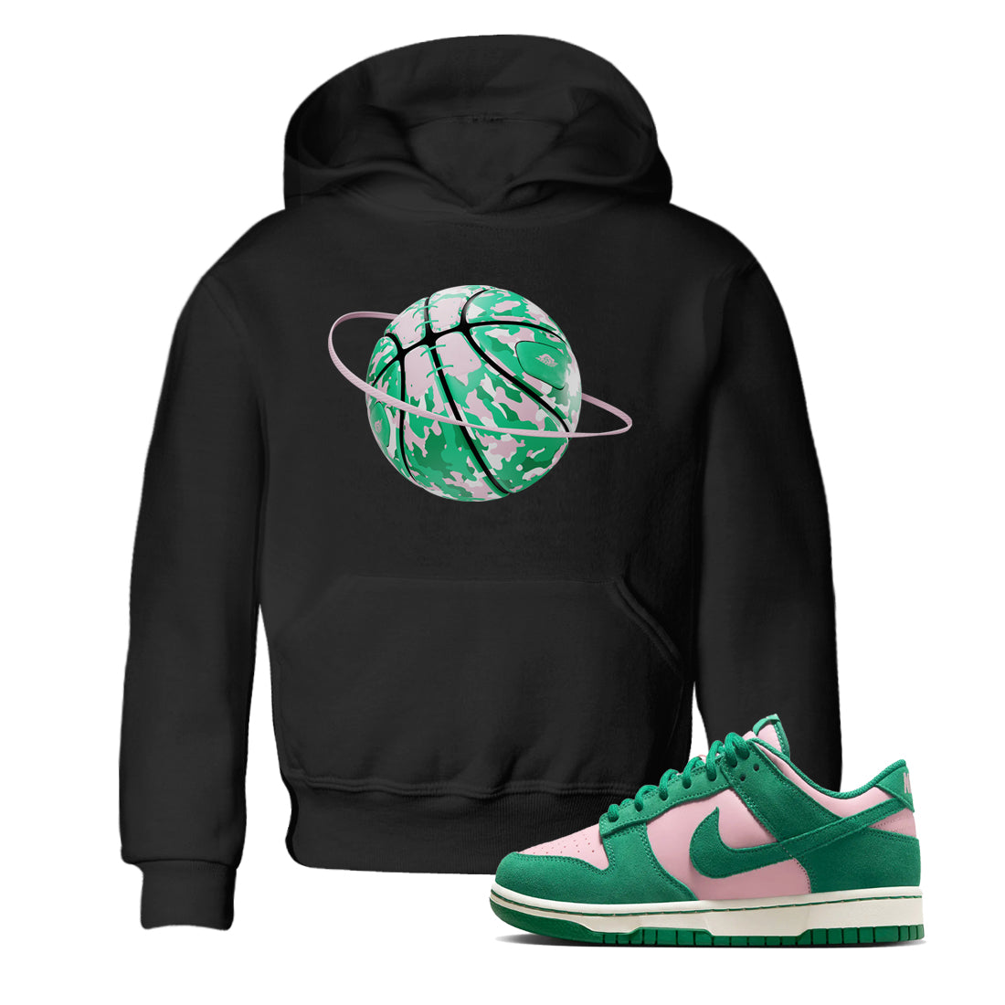 Dunk Low Medium Soft Pink Malachite shirt to match jordans Camo Basketball Planet sneaker tees Dunk Medium Soft Pink Malachite Drip Gear Zone baby toddler Black 1 cotton Shirt