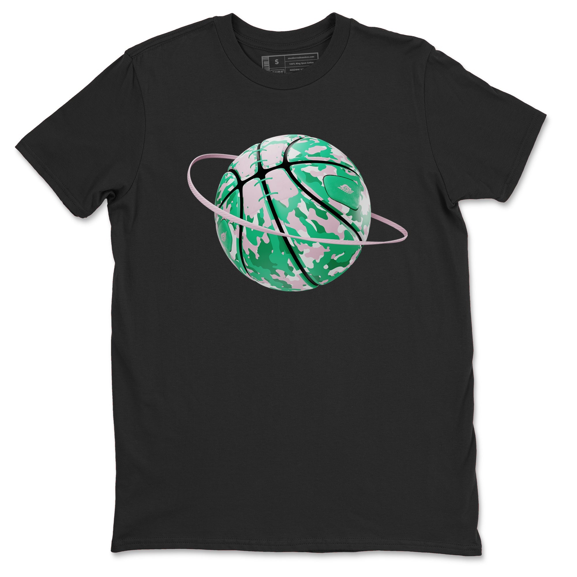 Dunk Low Medium Soft Pink Malachite shirt to match jordans Camo Basketball Planet sneaker tees Dunk Medium Soft Pink Malachite Drip Gear Zone unisex cotton Black 2 crew neck shirt